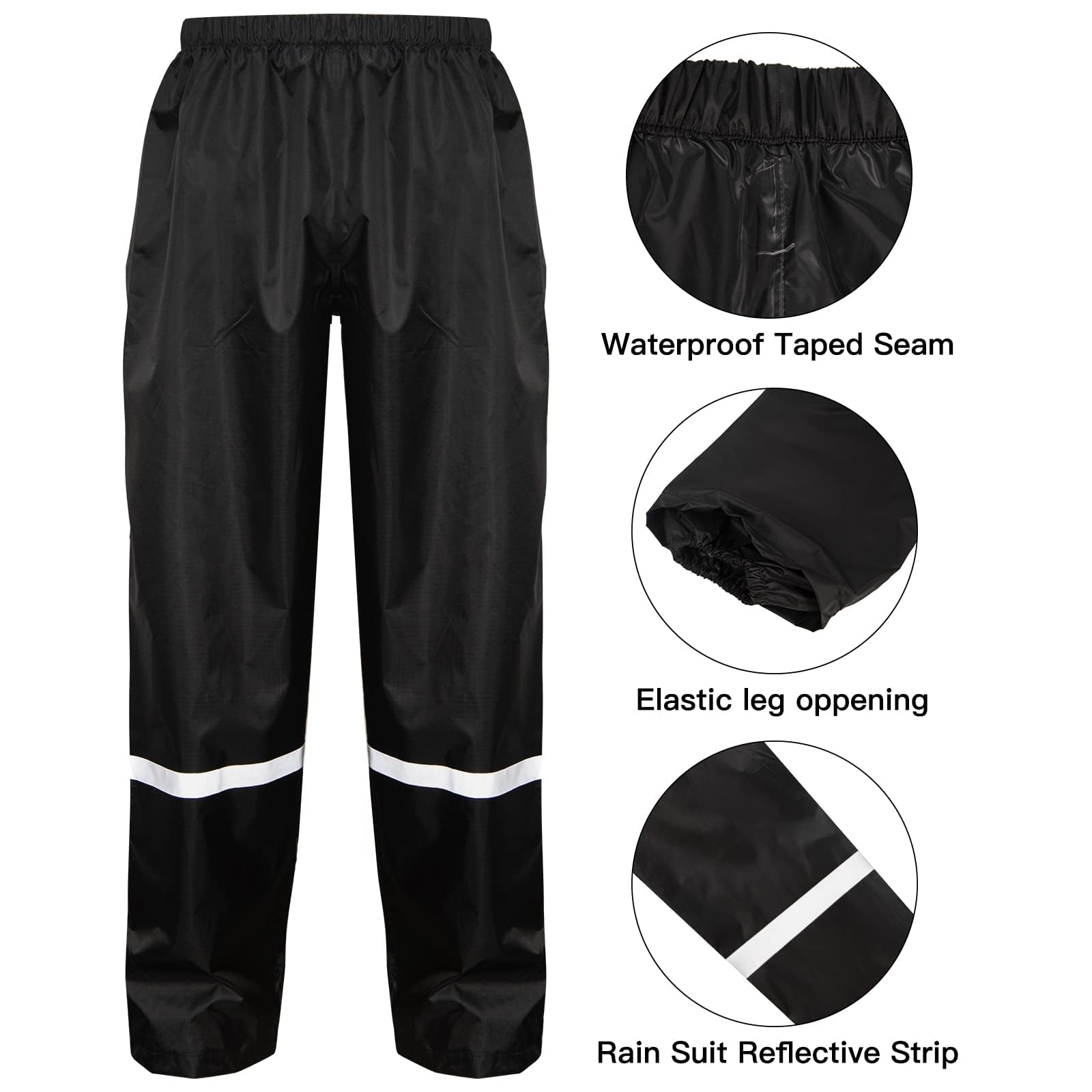 LOOGU camo rainsuit TPU- Black