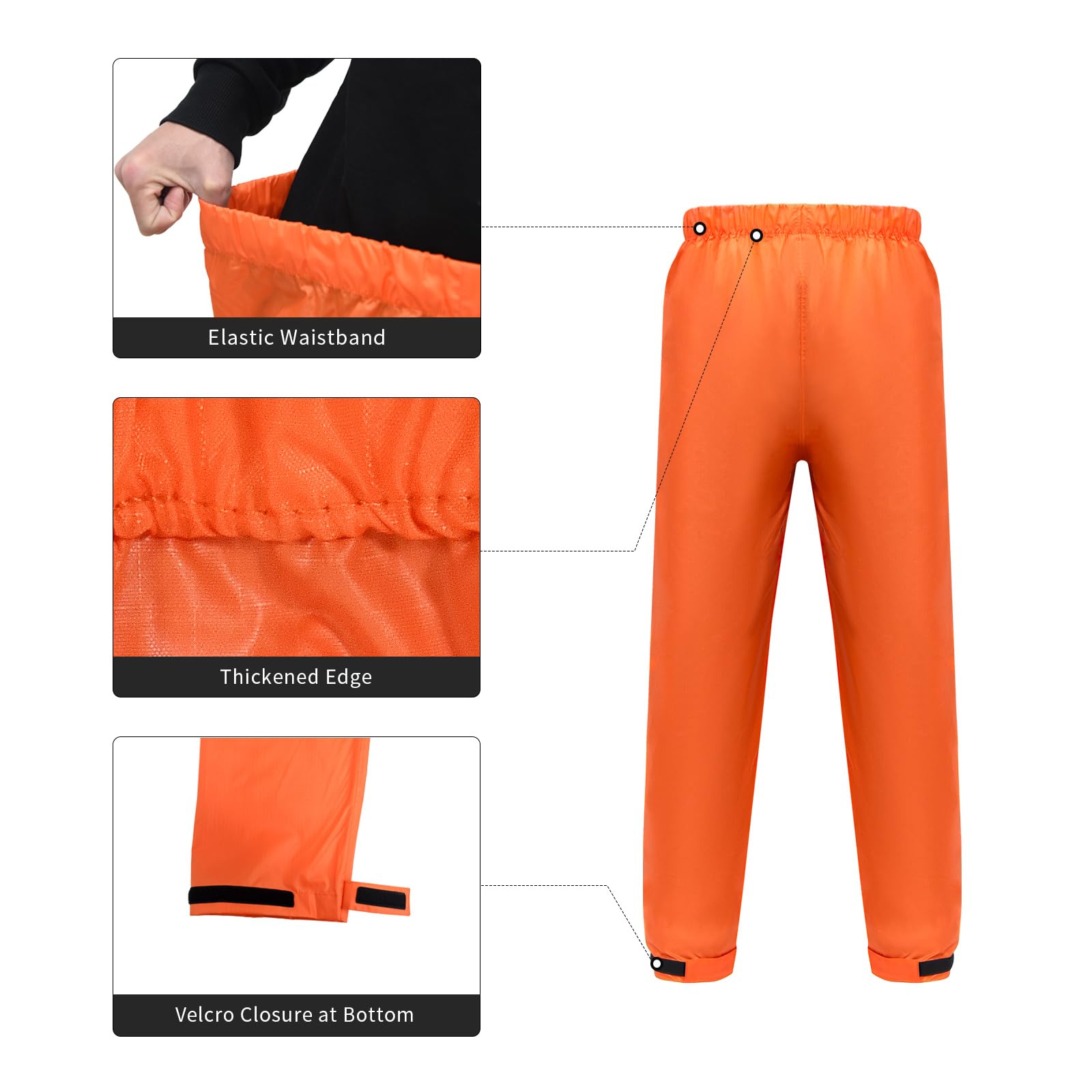 LOOGU camo rainsuit TPU- Orange
