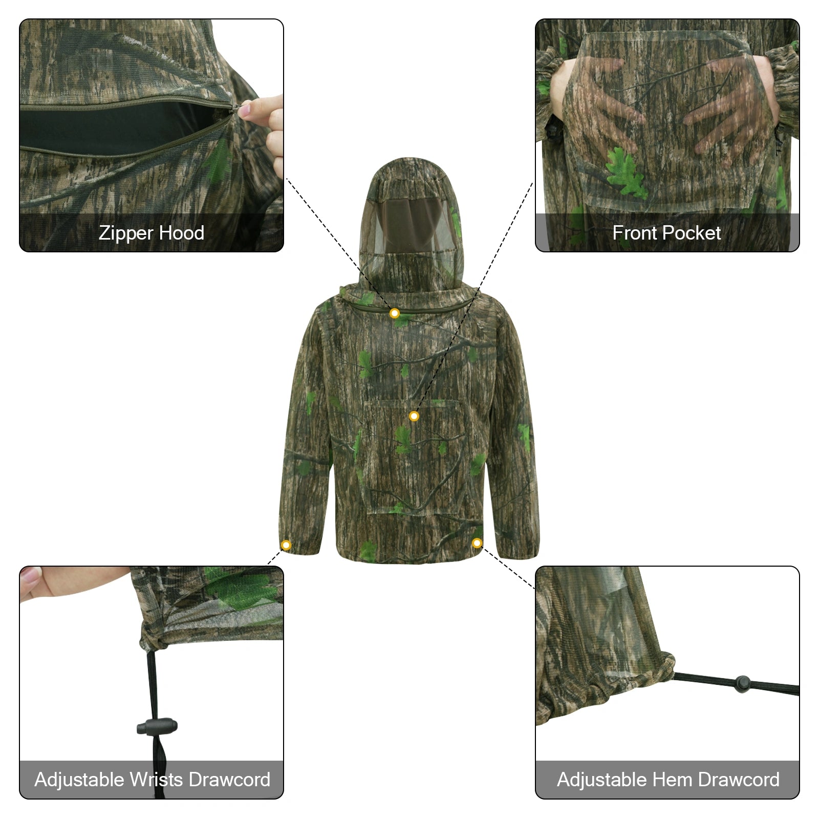 LOOGU Mosquito Suits-Ents Green Camo