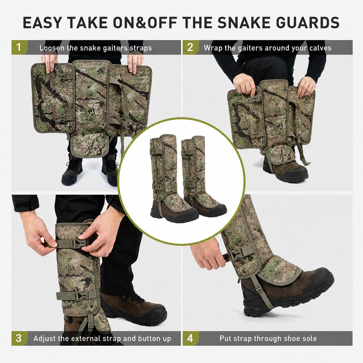 Reinforced Snake Gaiters SG10