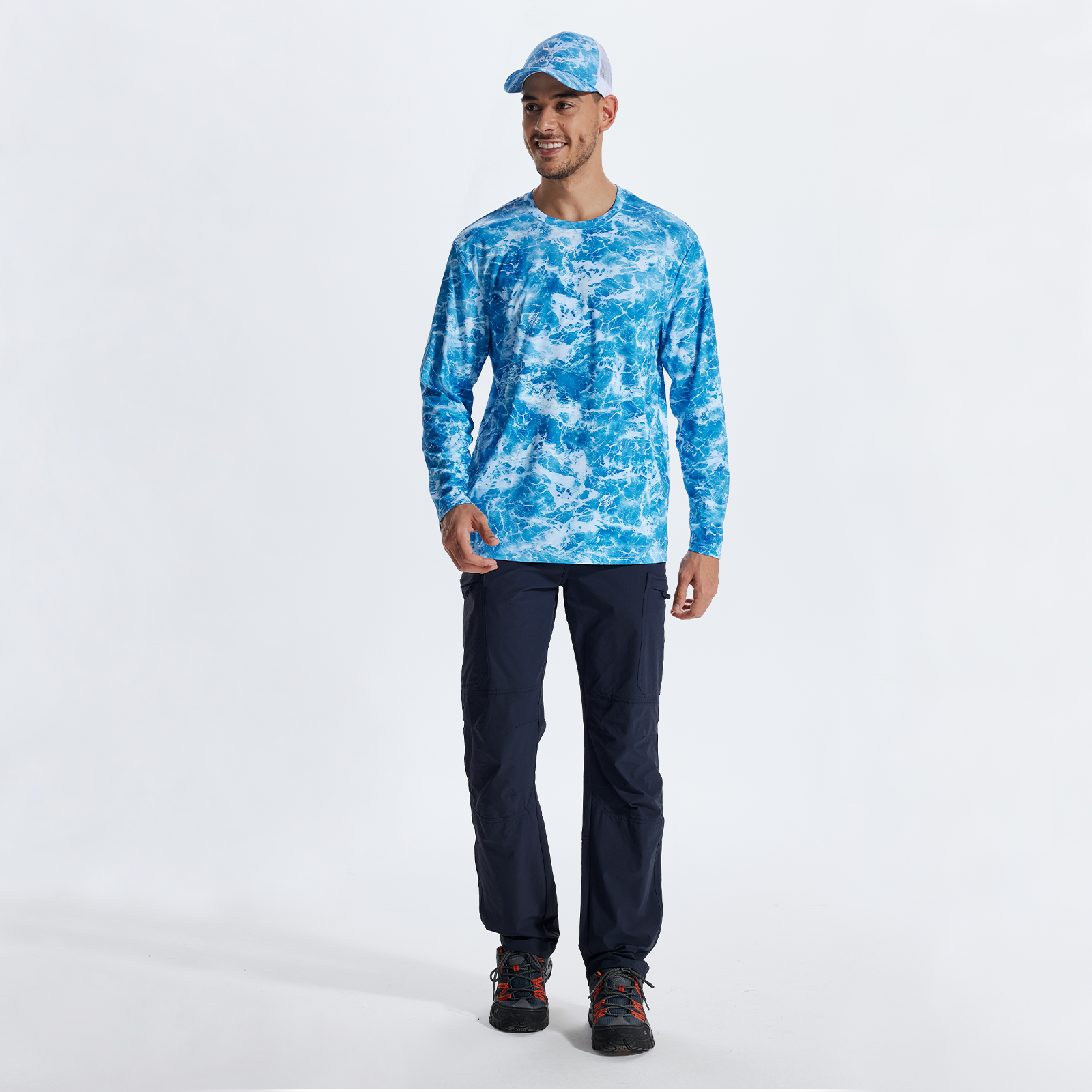 LOOGU Hunting Camo Shirt Wave Blue T20