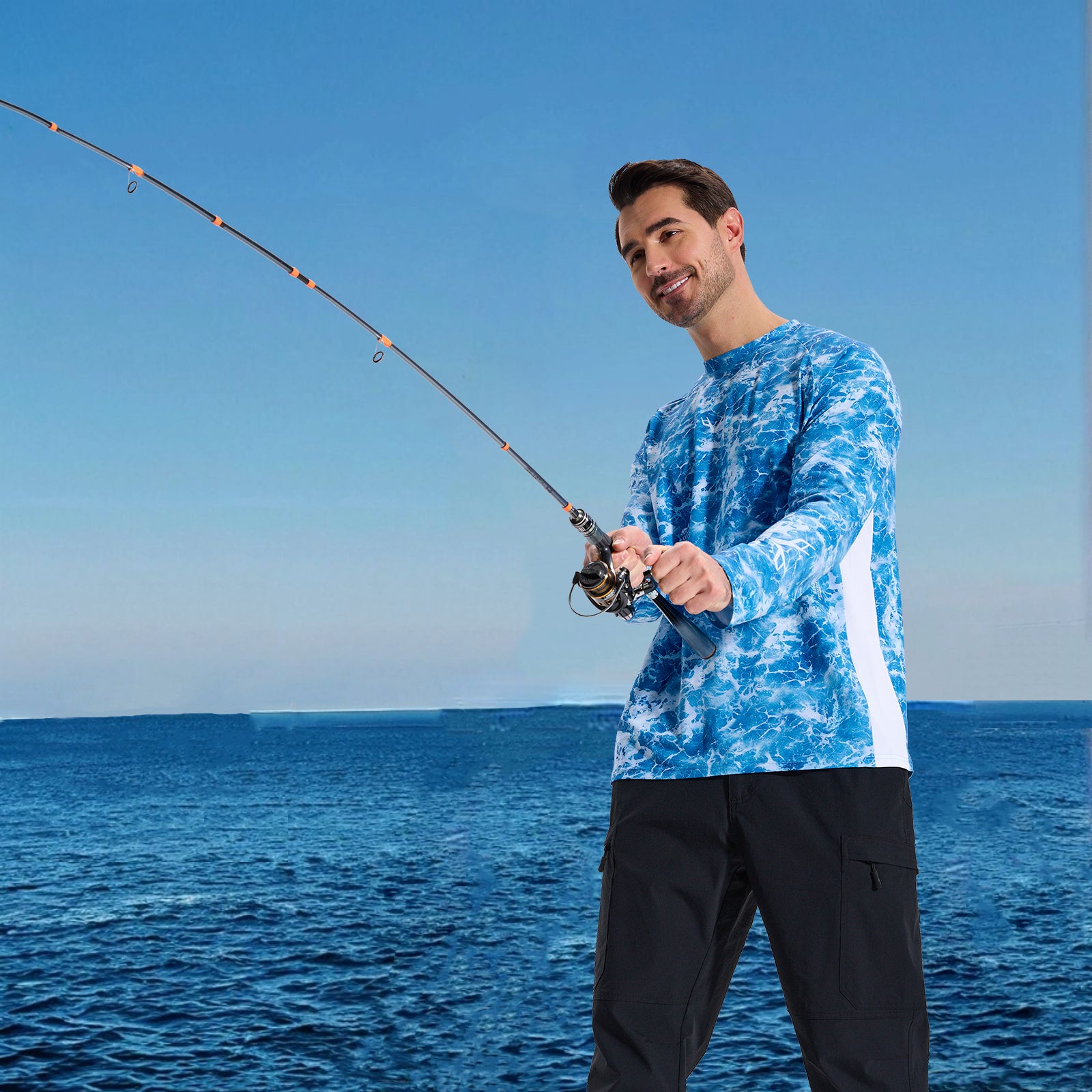 LOOGU Men's 7-Pocket Fishing Pant-Black H80