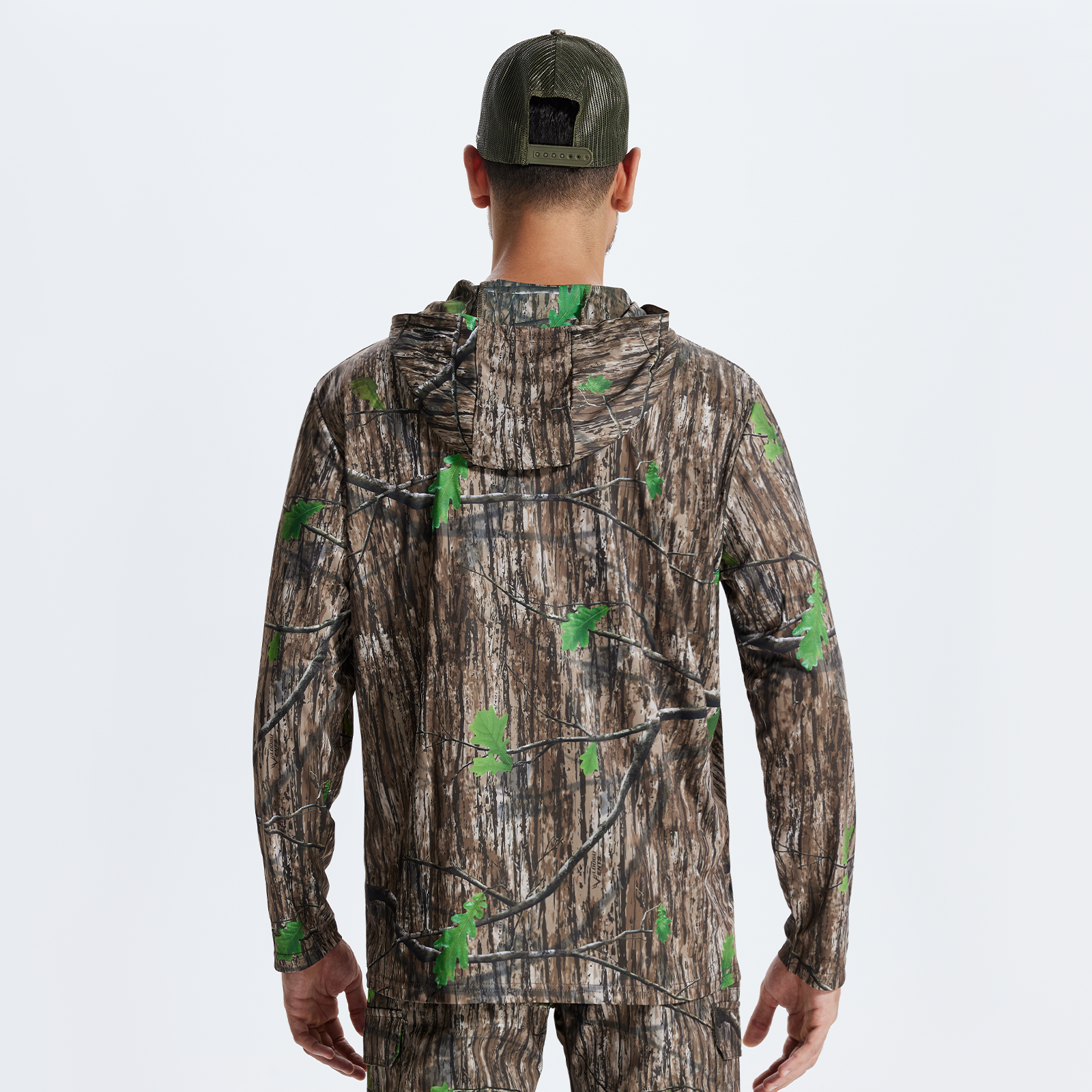 LOOGU Hunting Long Sleeve Hoodie Ents Green Camo T50