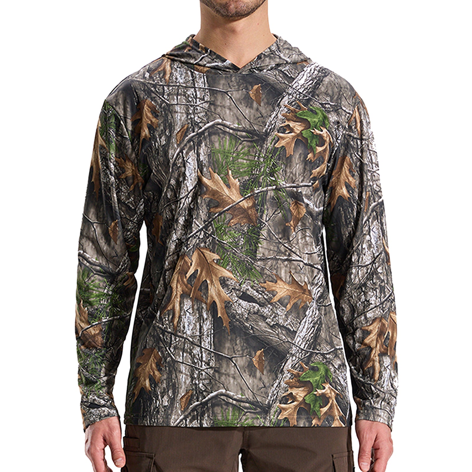 LOOGU Hunting Long Sleeve Hoodie Super Tree Camo T50