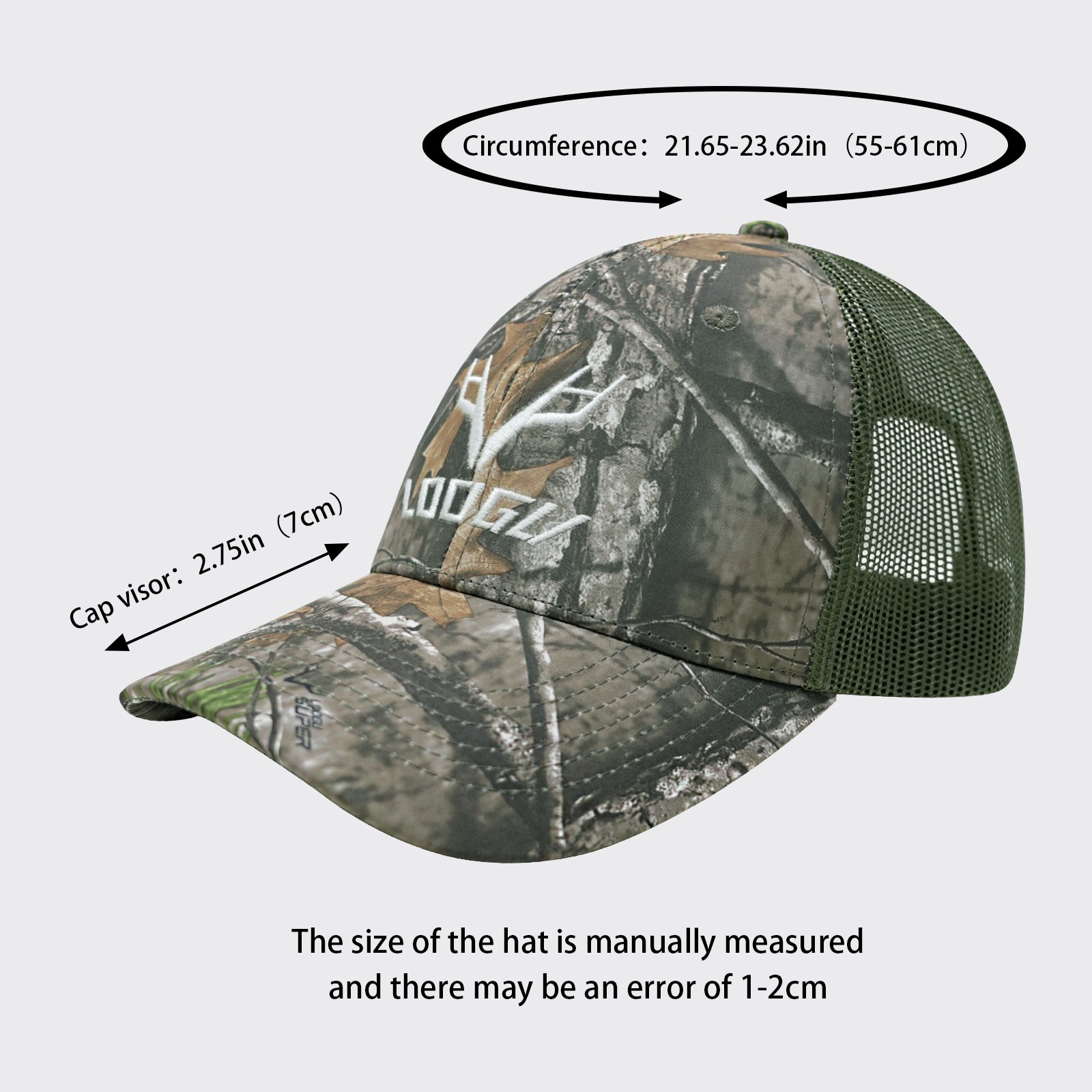 LOOGU Trucker Hat-Super Tree Camo Green Net C10