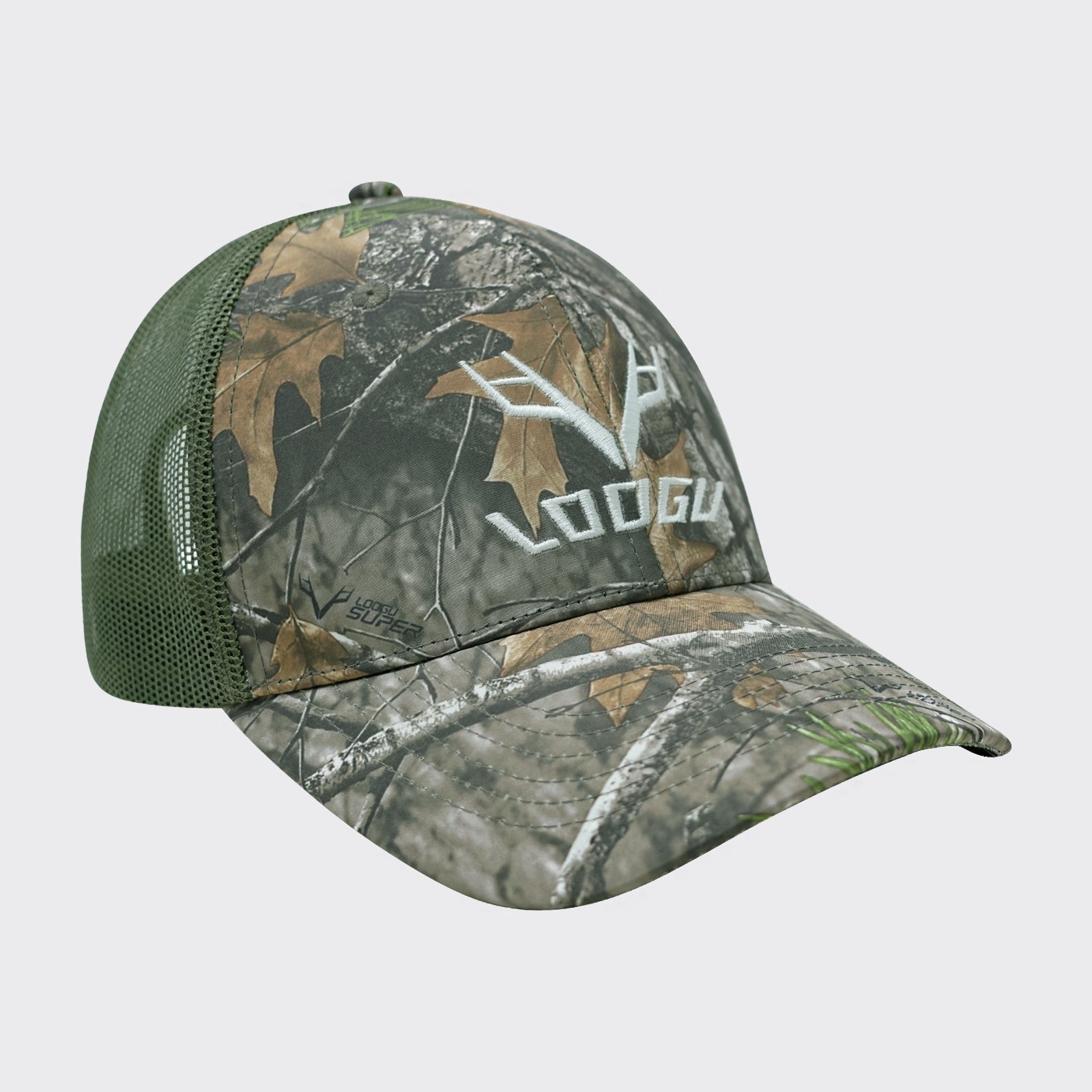 LOOGU Trucker Hat-Super Tree Camo Green Net C10