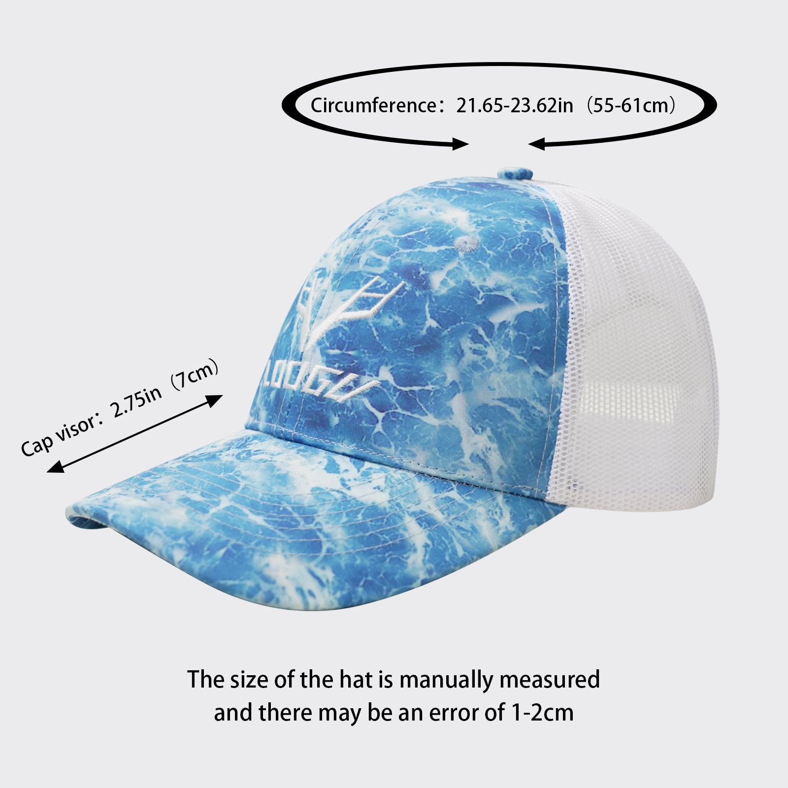 LOOGU Trucker Hat-Wave Blue C10