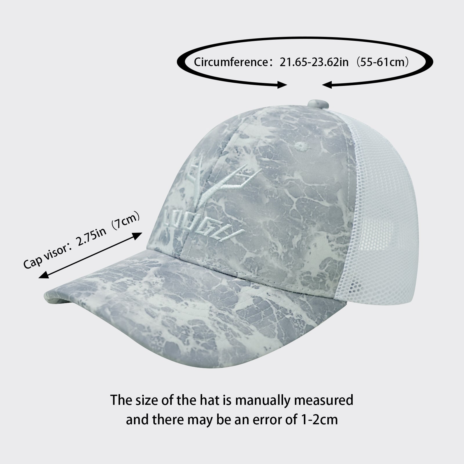 LOOGU Trucker Hat-Wave Grey C10