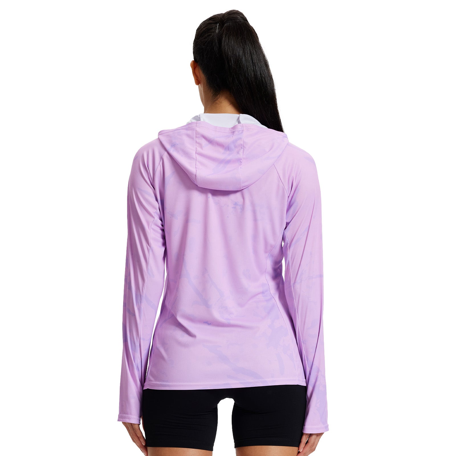LOOGU Women's UPF 50+ Hoodies Shirts Purple WT73