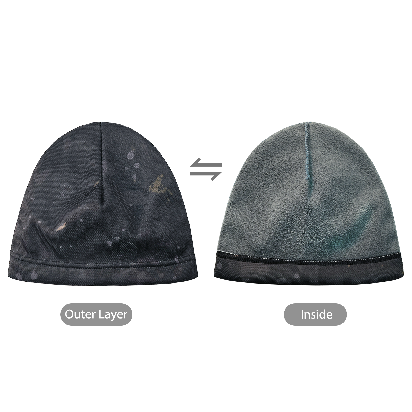 LOOGU Unisex Camo Beanie Hat for Hunting B09