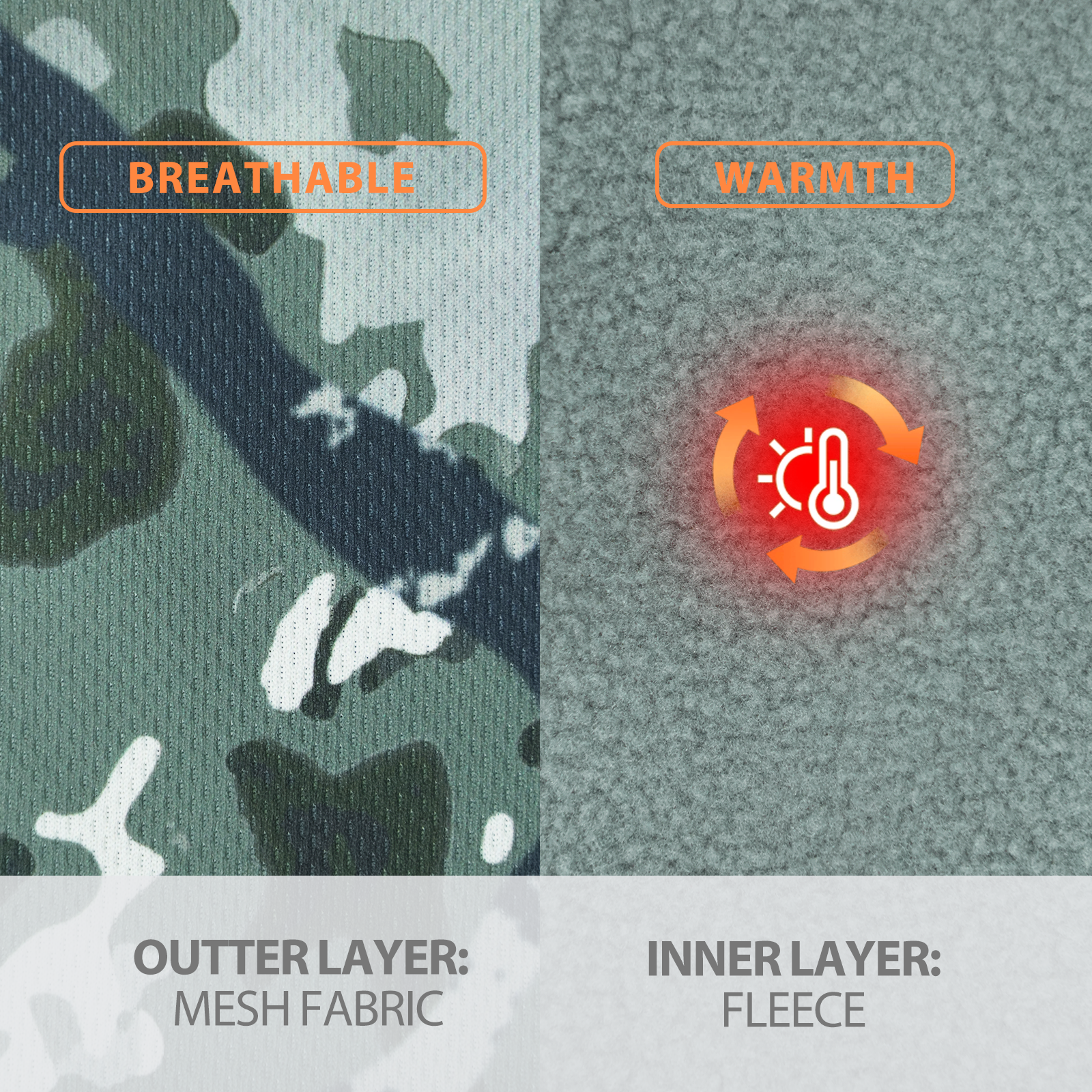 LOOGU Unisex Camo Beanie Hat for Hunting B09