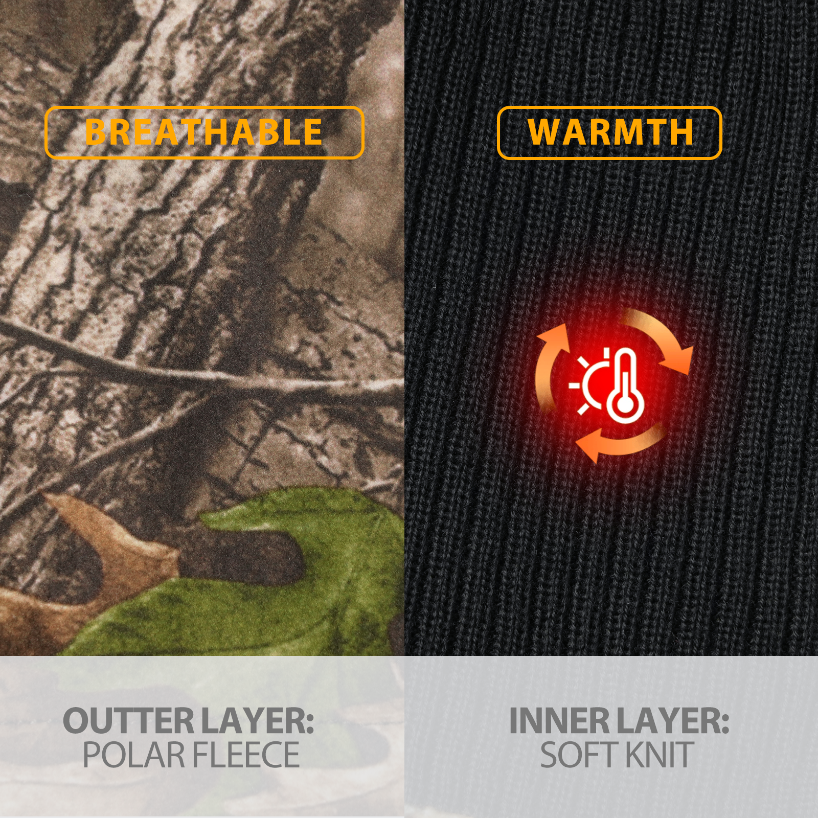 LOOGU Unisex Camo Beanie Hat for Hunting B10