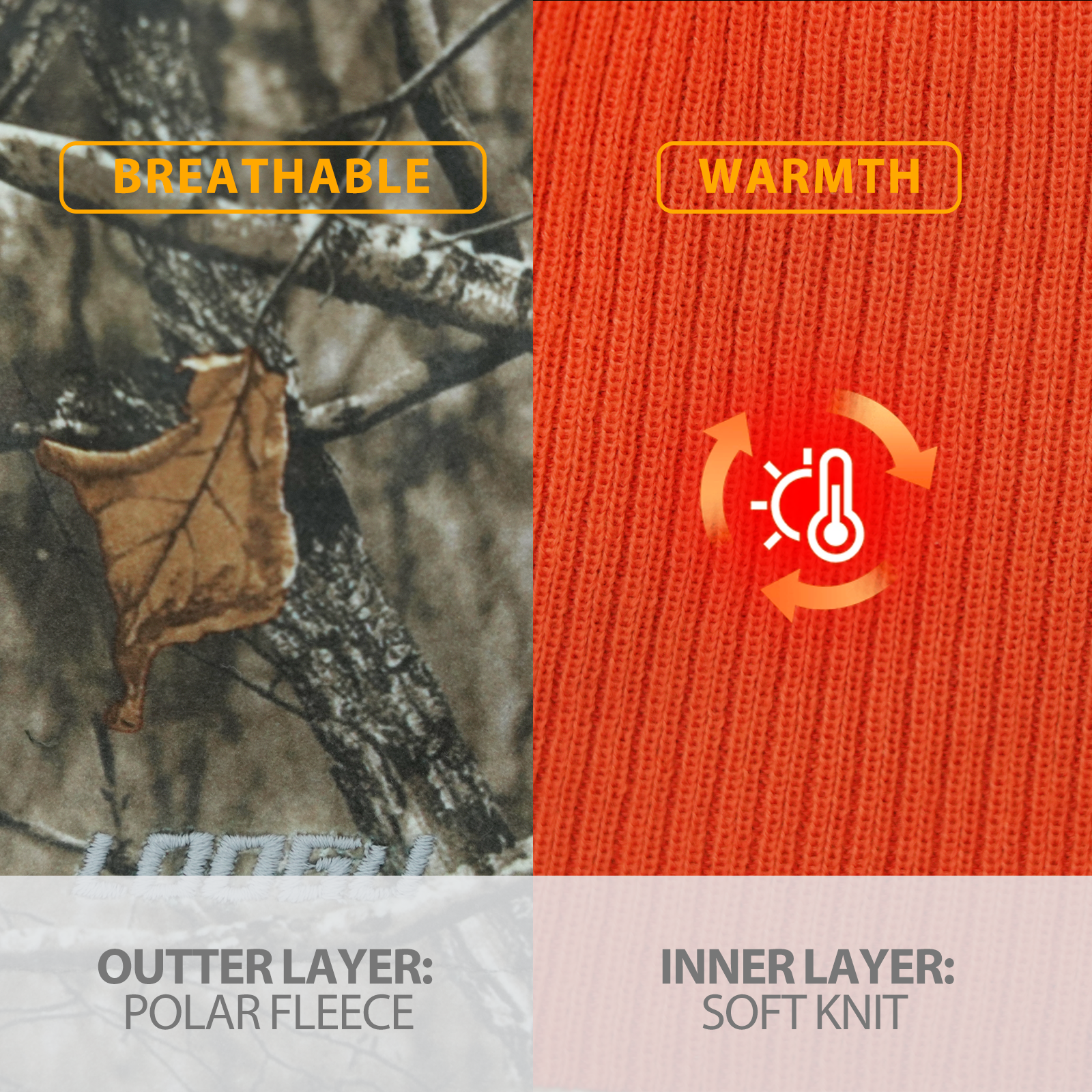 LOOGU Unisex Camo Beanie Hat for Hunting B10