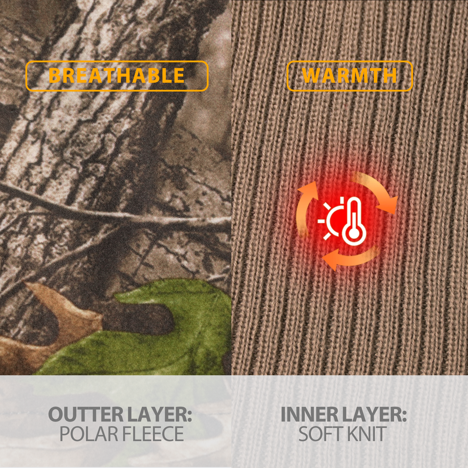 LOOGU Unisex Camo Beanie Hat for Hunting B10