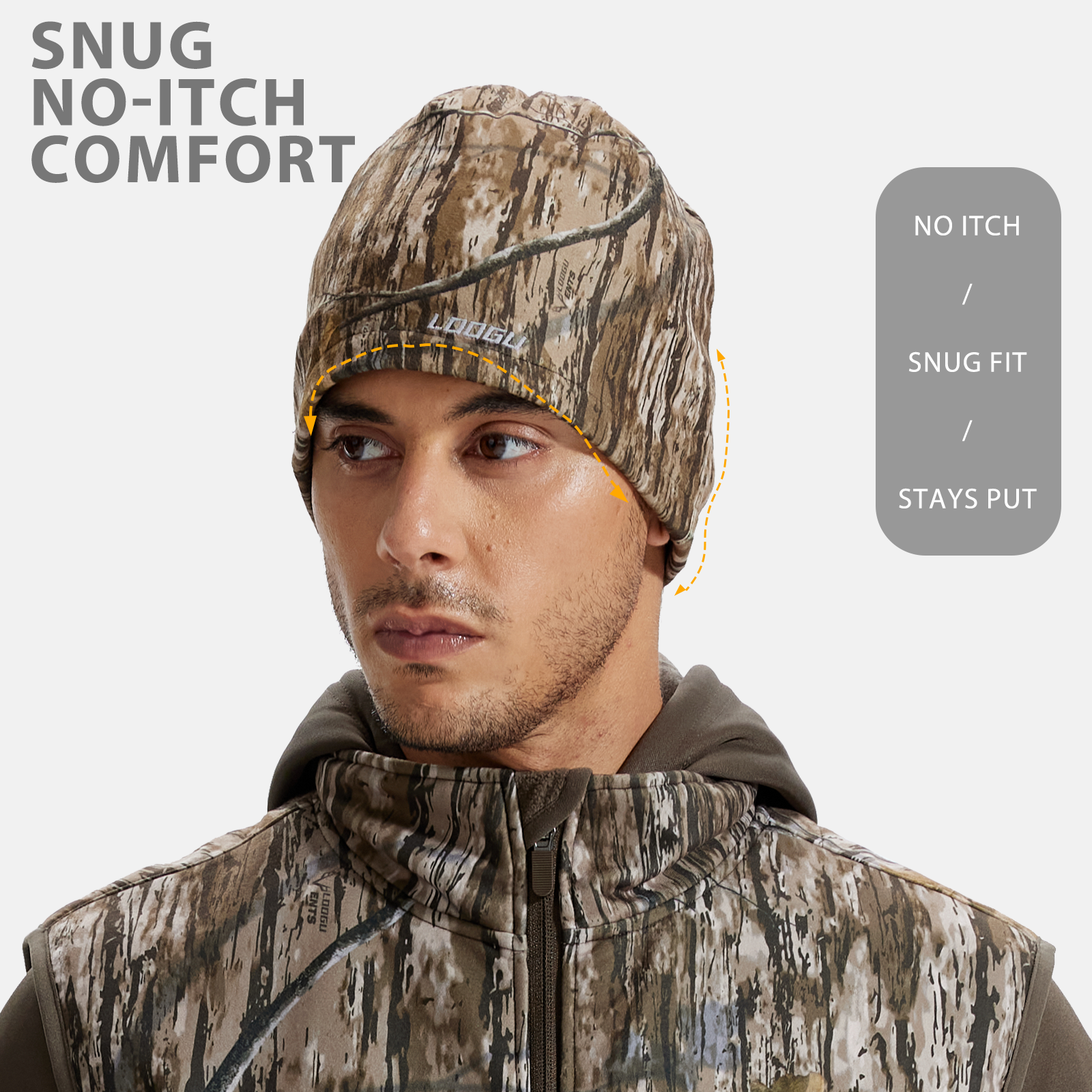 LOOGU Unisex Camo Beanie Hat for Hunting B10