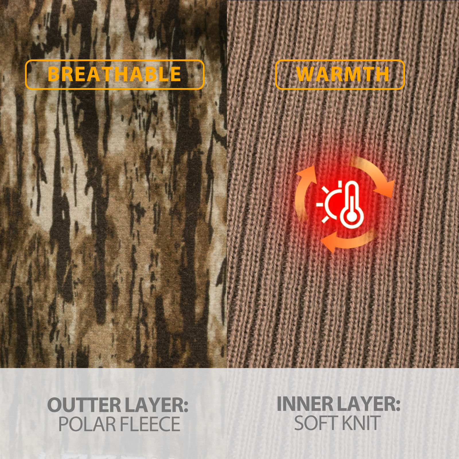 LOOGU Unisex Camo Beanie Hat for Hunting B10