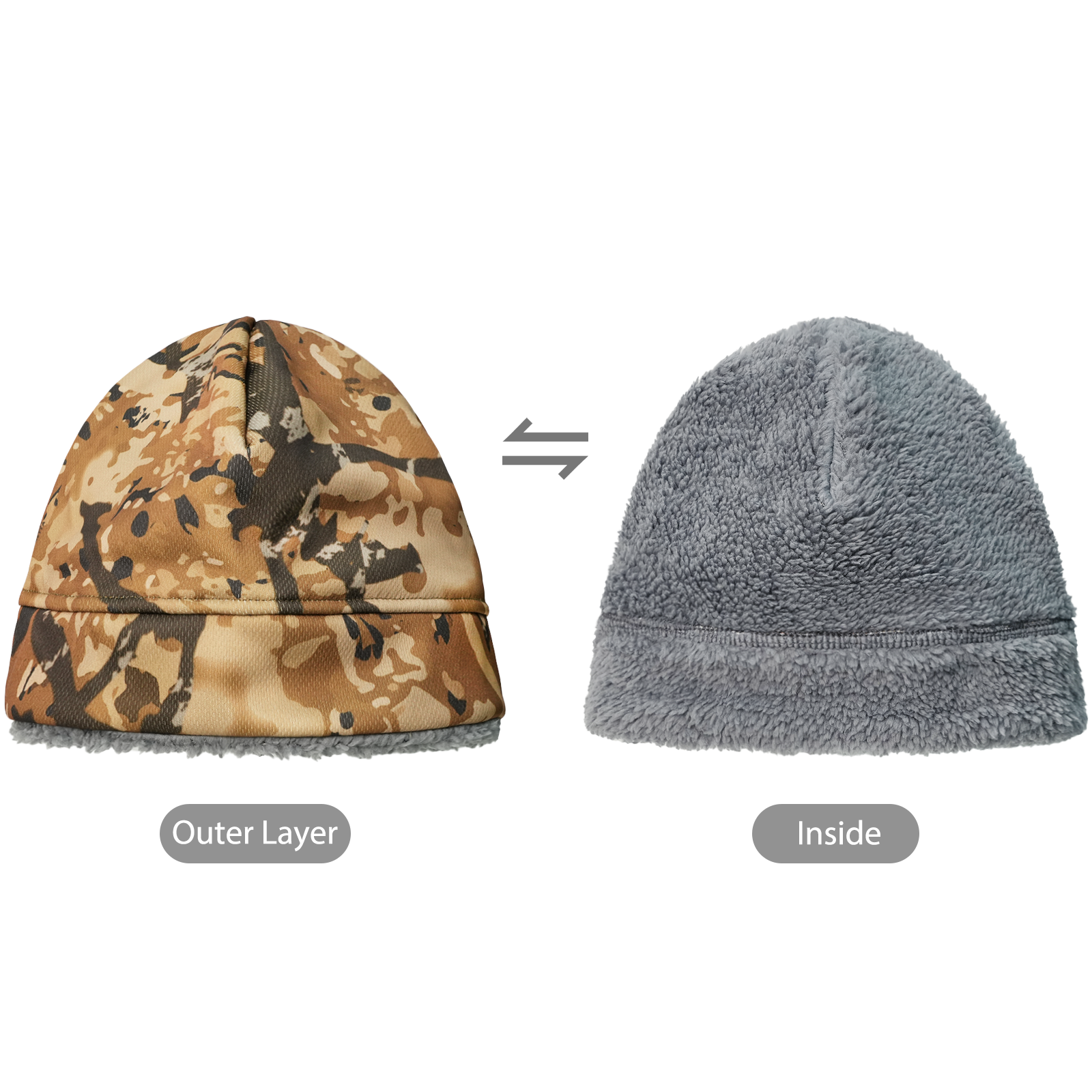 LOOGU Unisex Camo Beanie Hat for Hunting B11