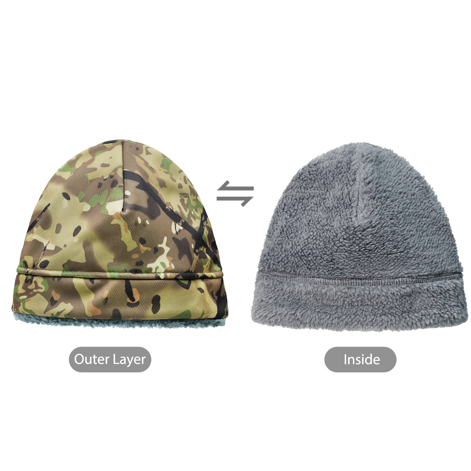 LOOGU Unisex Camo Beanie Hat for Hunting B11