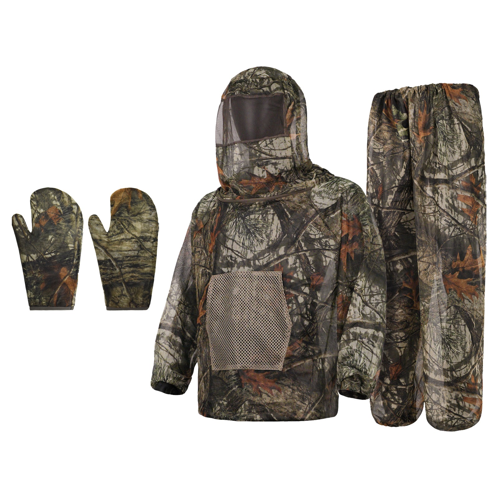 LOOGU Men's Hooded Mosquito Suit-Super Tree Camo