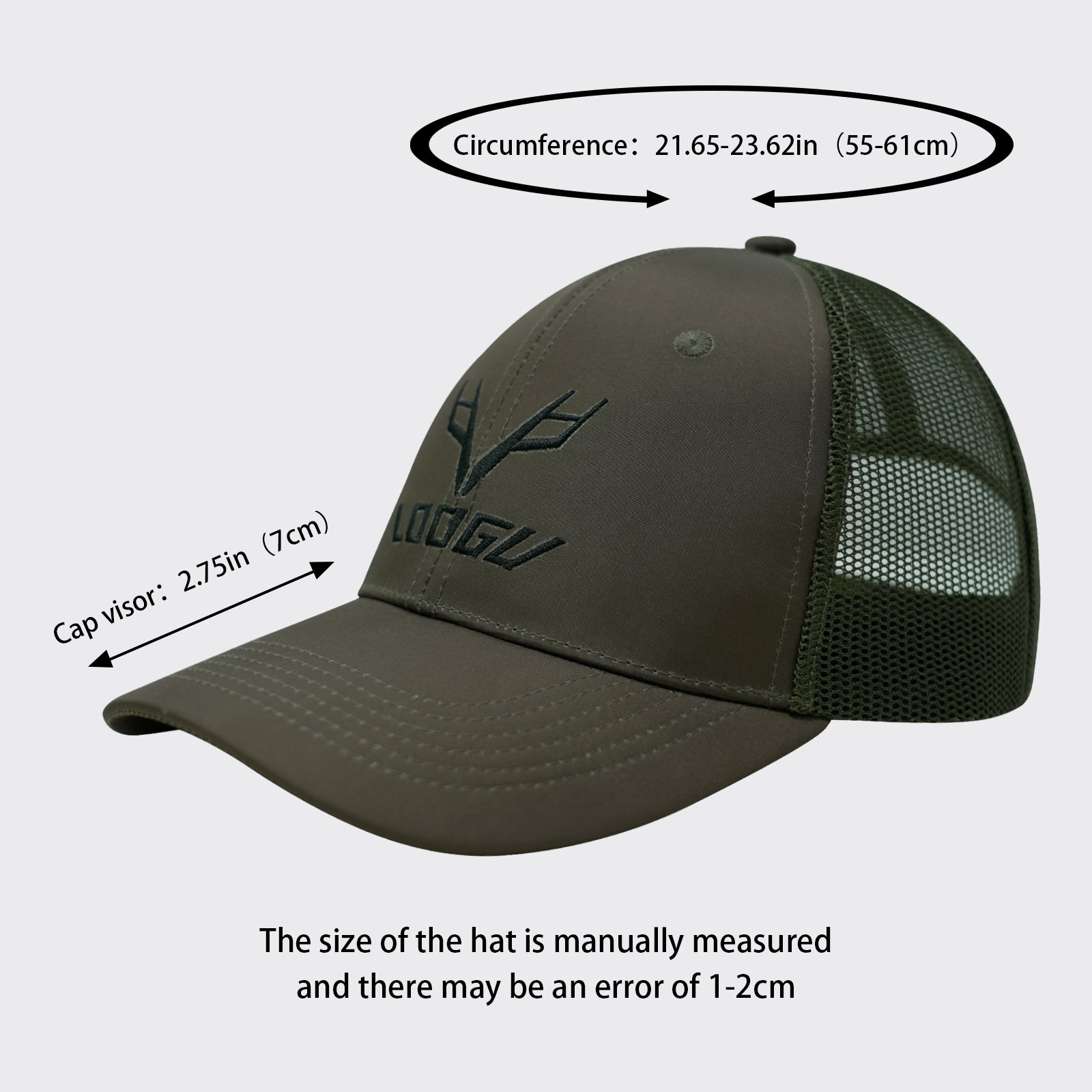 LOOGU Trucker Cap Adjustable Baseball Unisex C10