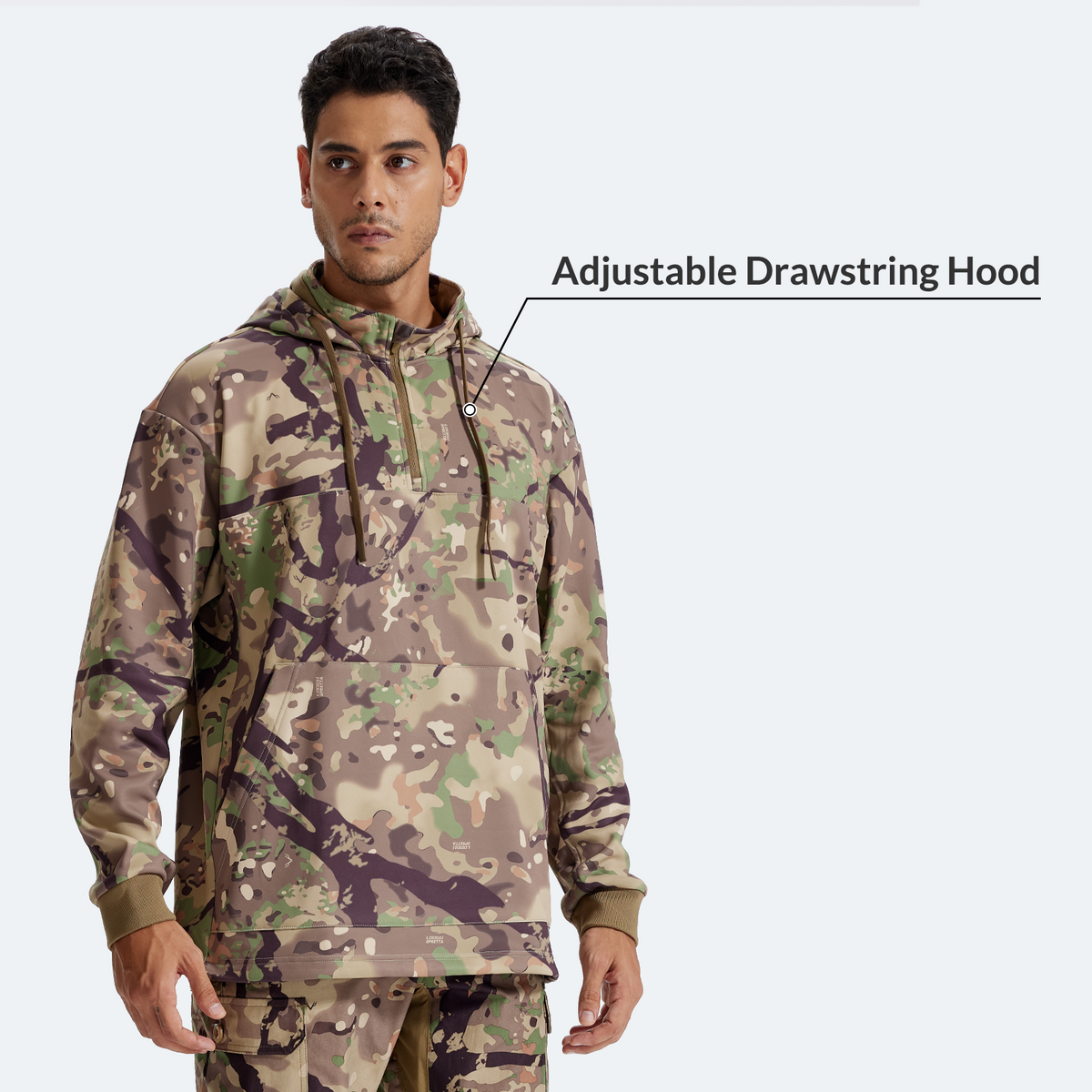 LOOGU Hunting Hoodies Fleece Lining Performance Insulation Pullover Spretta MT D50-1