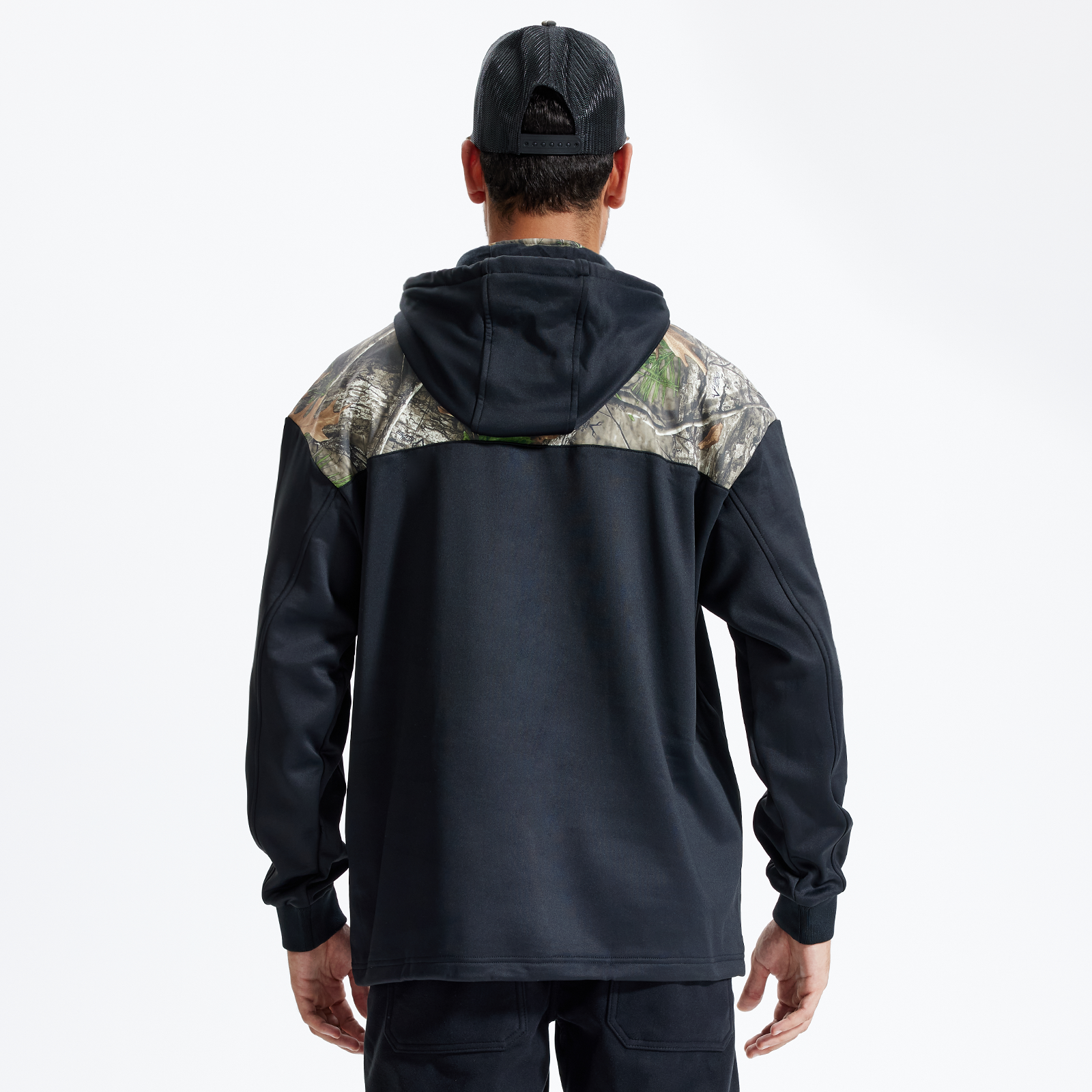 LOOGU Camo Hoodies Fleece Lining Performance Insulation Pullover D50-1