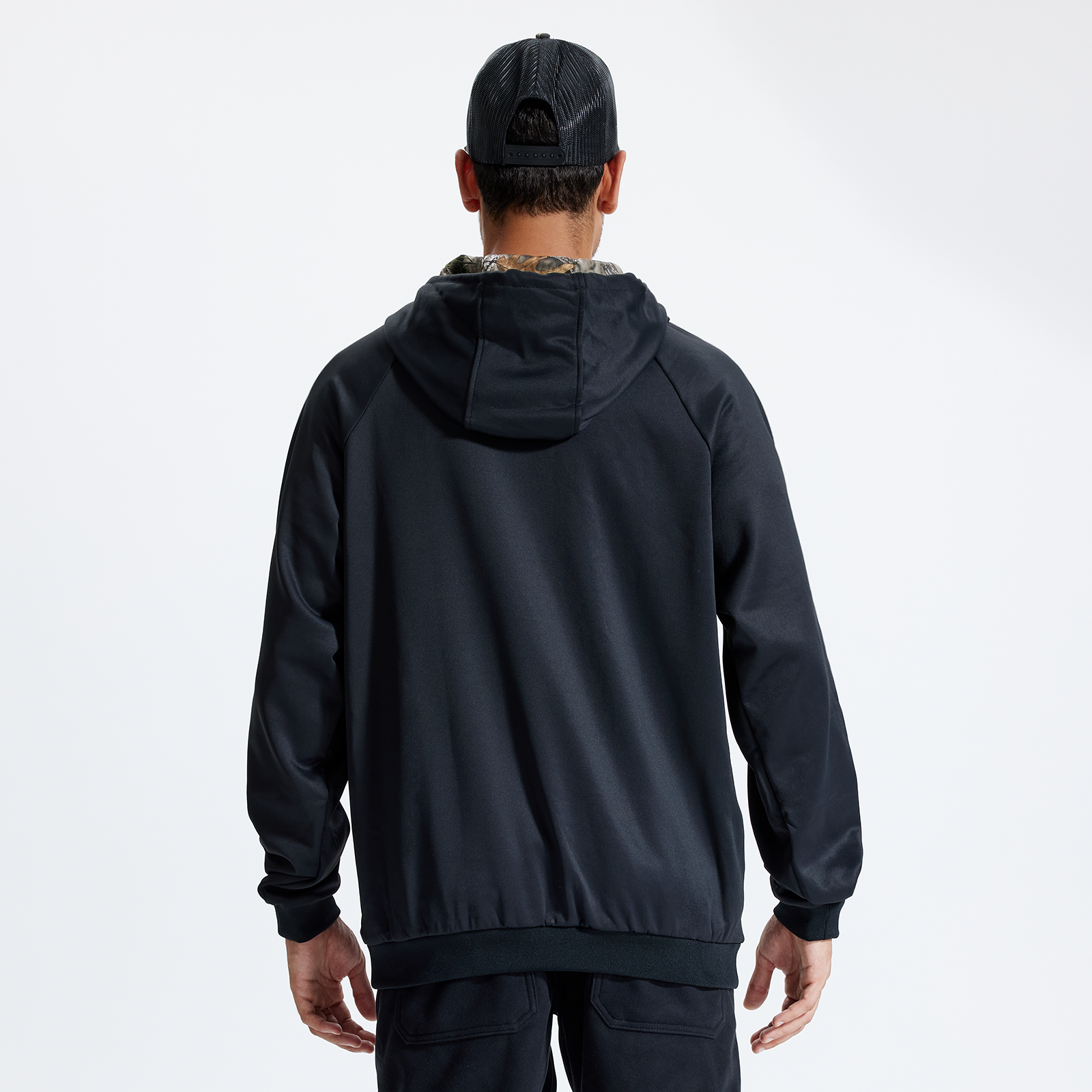 LOOGU Camo Hoodies Fleece Lining Casual Pullover D62