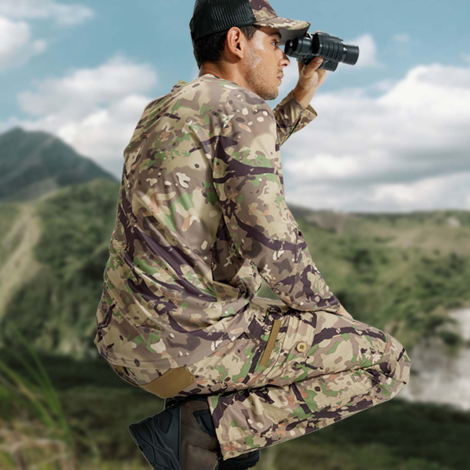 LOOGU Camo Hunting Pants 7 Pockets H30