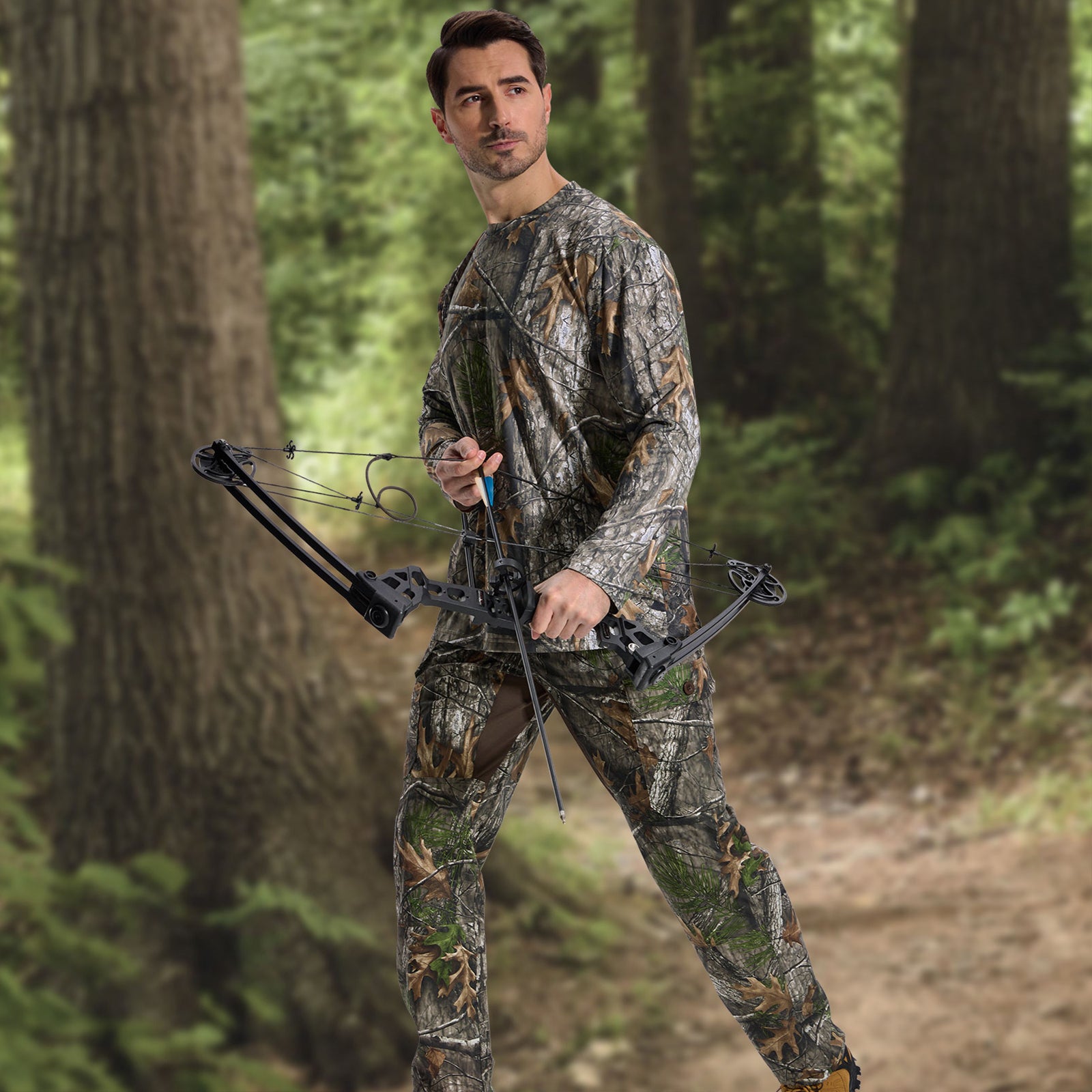 LOOGU Camo Hunting Pants 7 Pockets H30