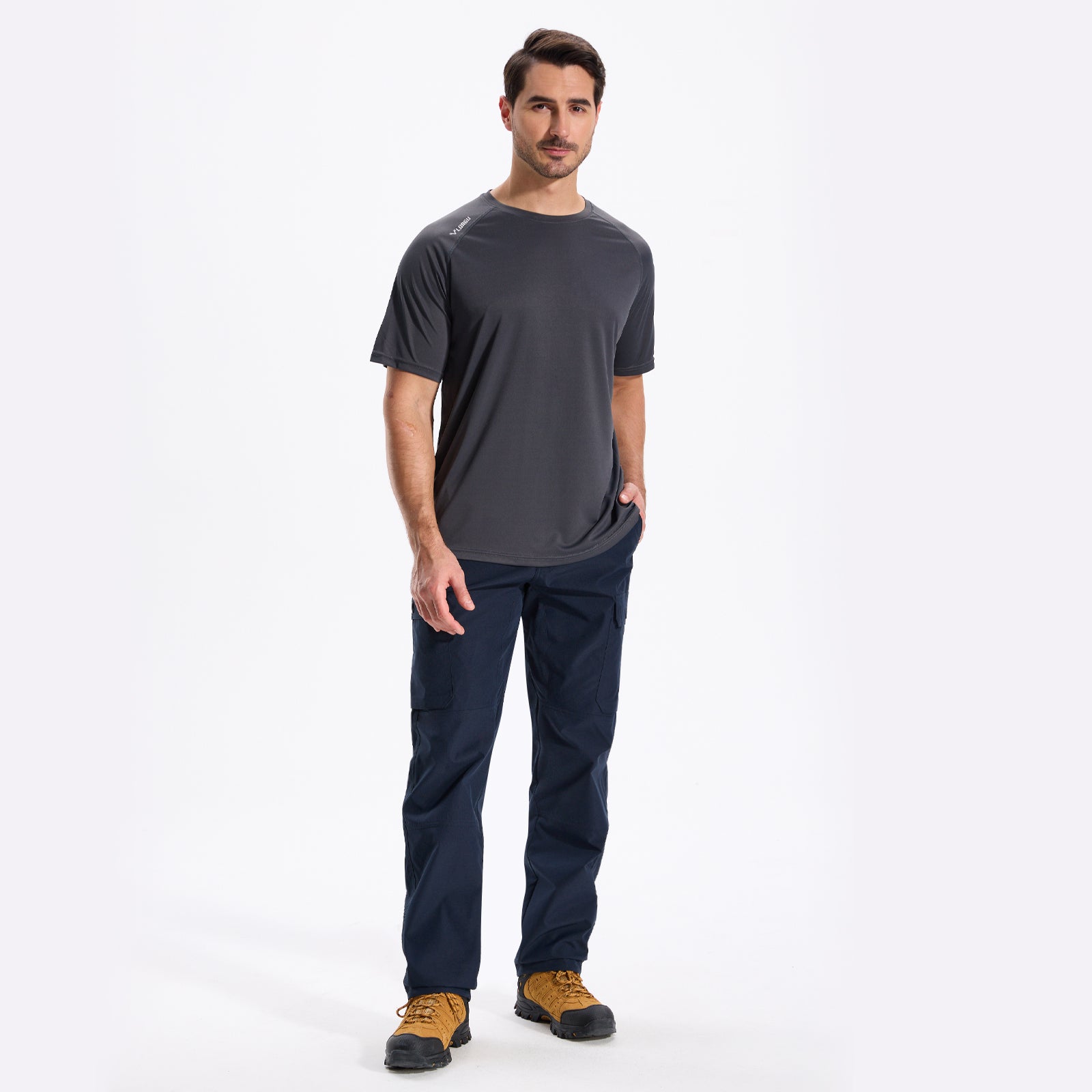 LOOGU Camo Hunting Pants 7 Pockets Navy H30
