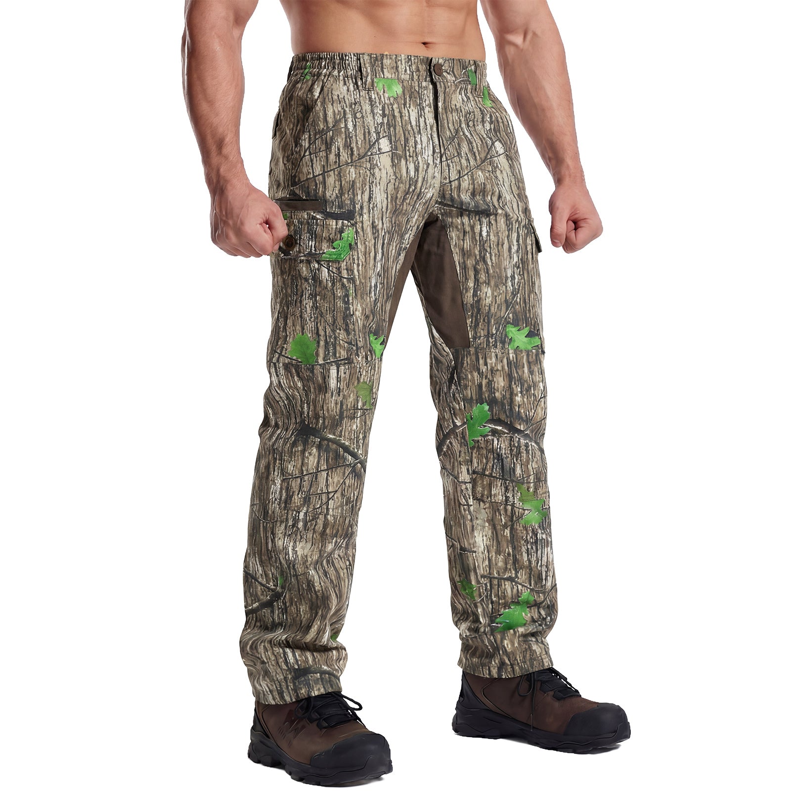 LOOGU Camo Hunting Pants 7 Pockets H30