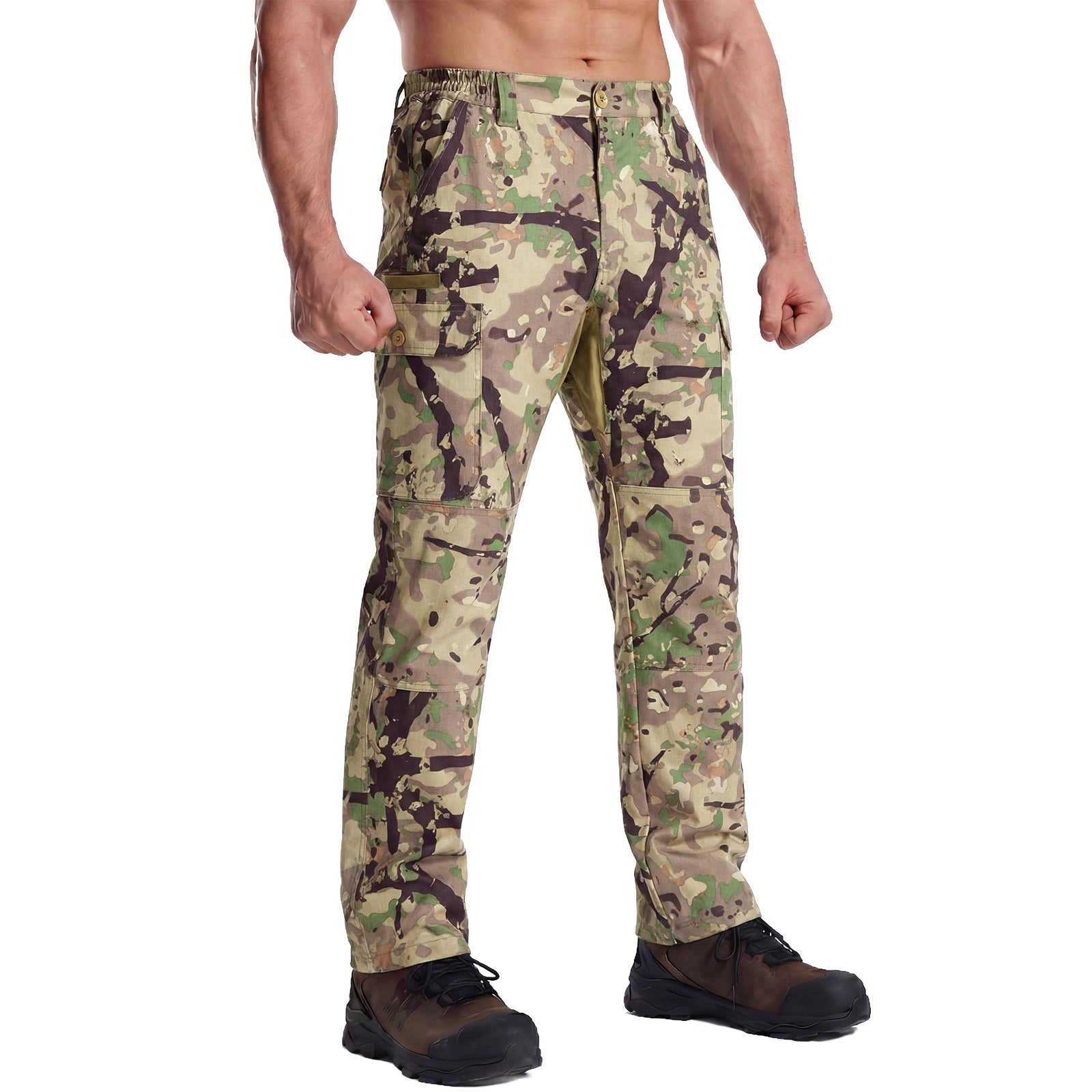 LOOGU Camo Hunting Pants 7 Pockets H30