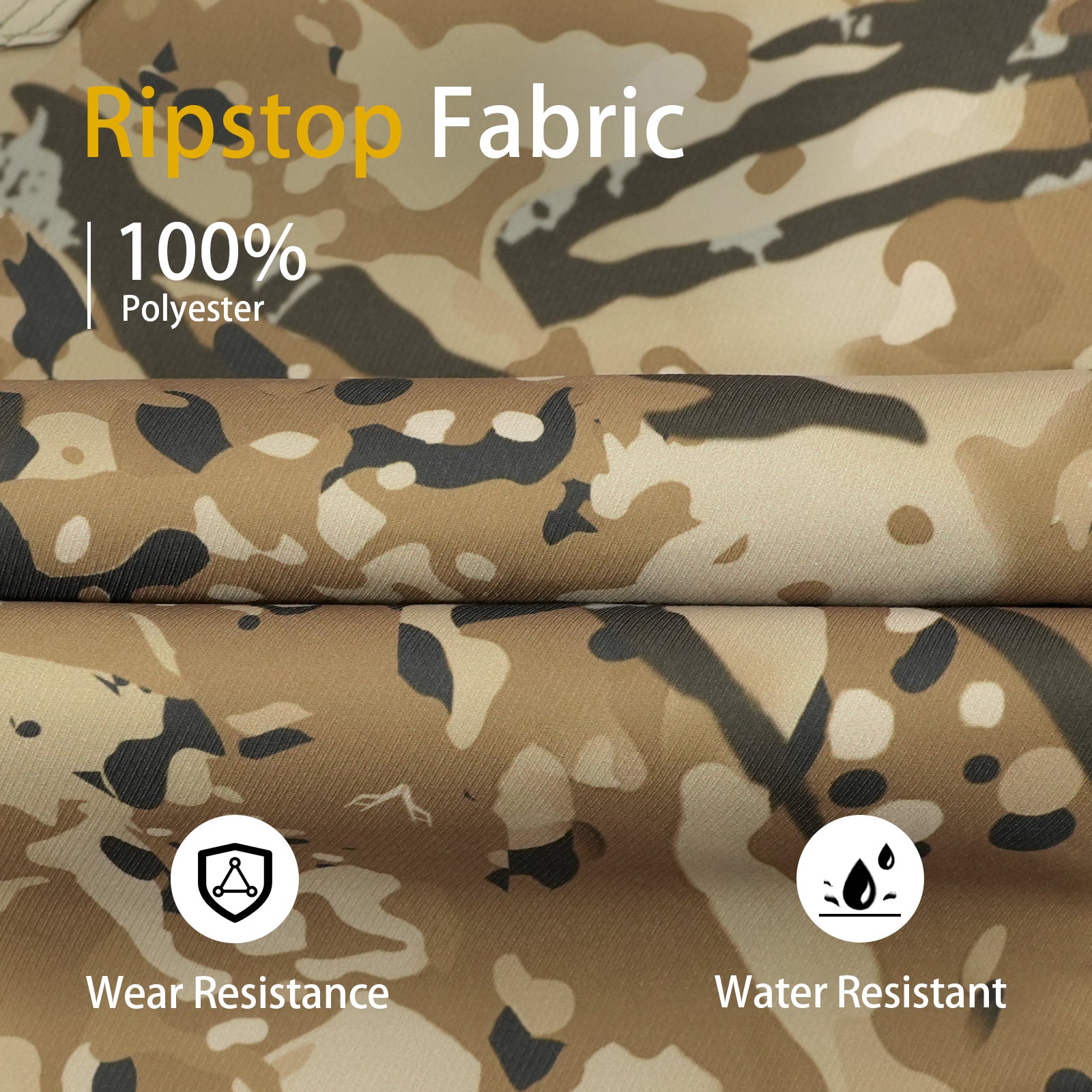 LOOGU Camo Hunting Pants 7 Pockets H30