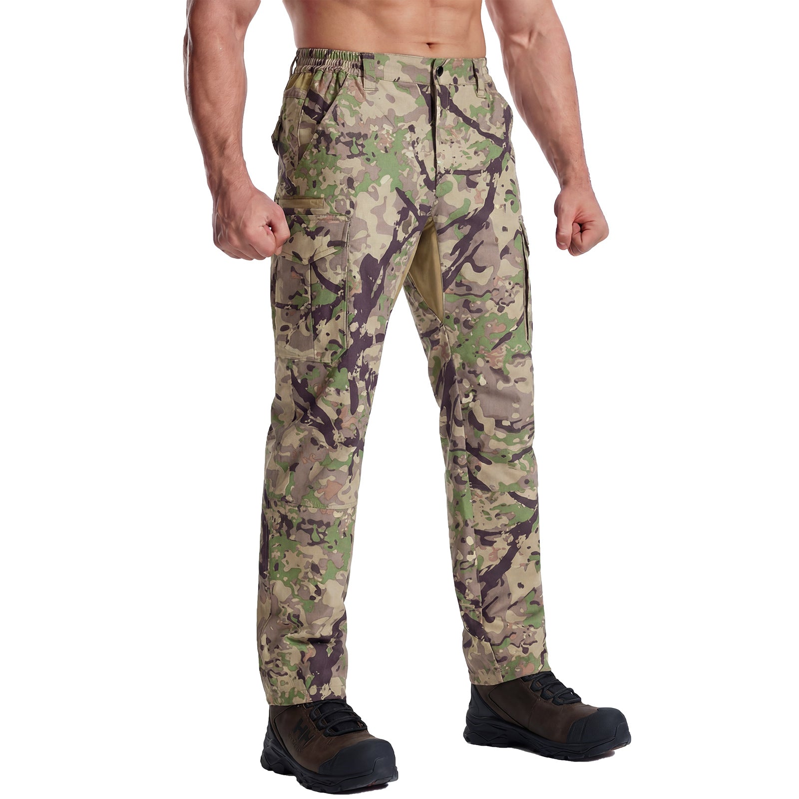 LOOGU Camo Hunting Pants 8 Pockets H61