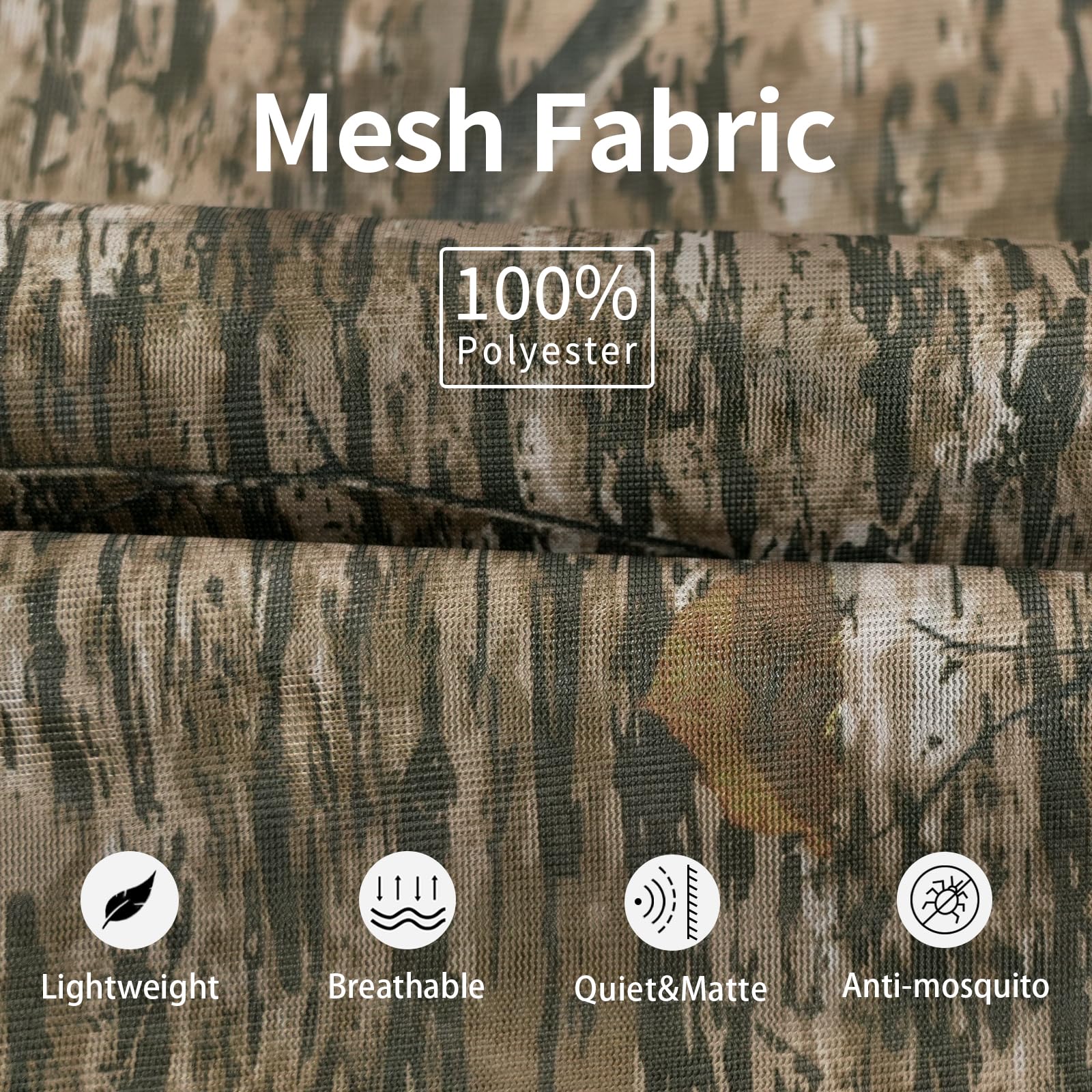 LOOGU Camo Netting Mesh Quiet Nets Ents Camo