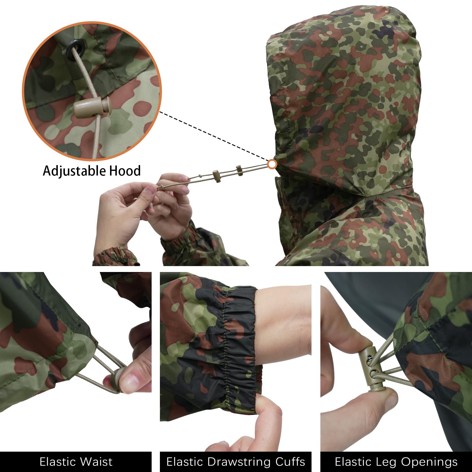 LOOGU camo rainsuit TPU RS20