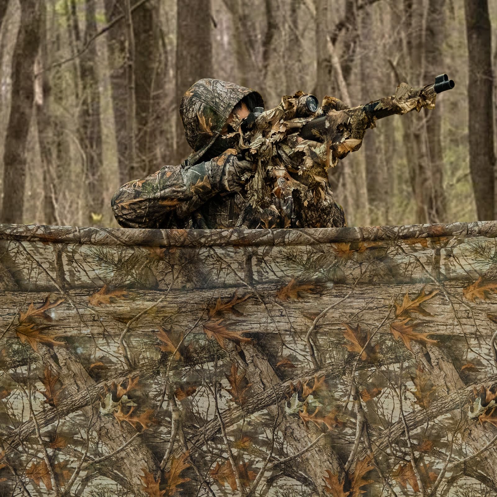 LOOGU Camo Netting Mesh Camouflage Net Bulk Roll Quiet Nets