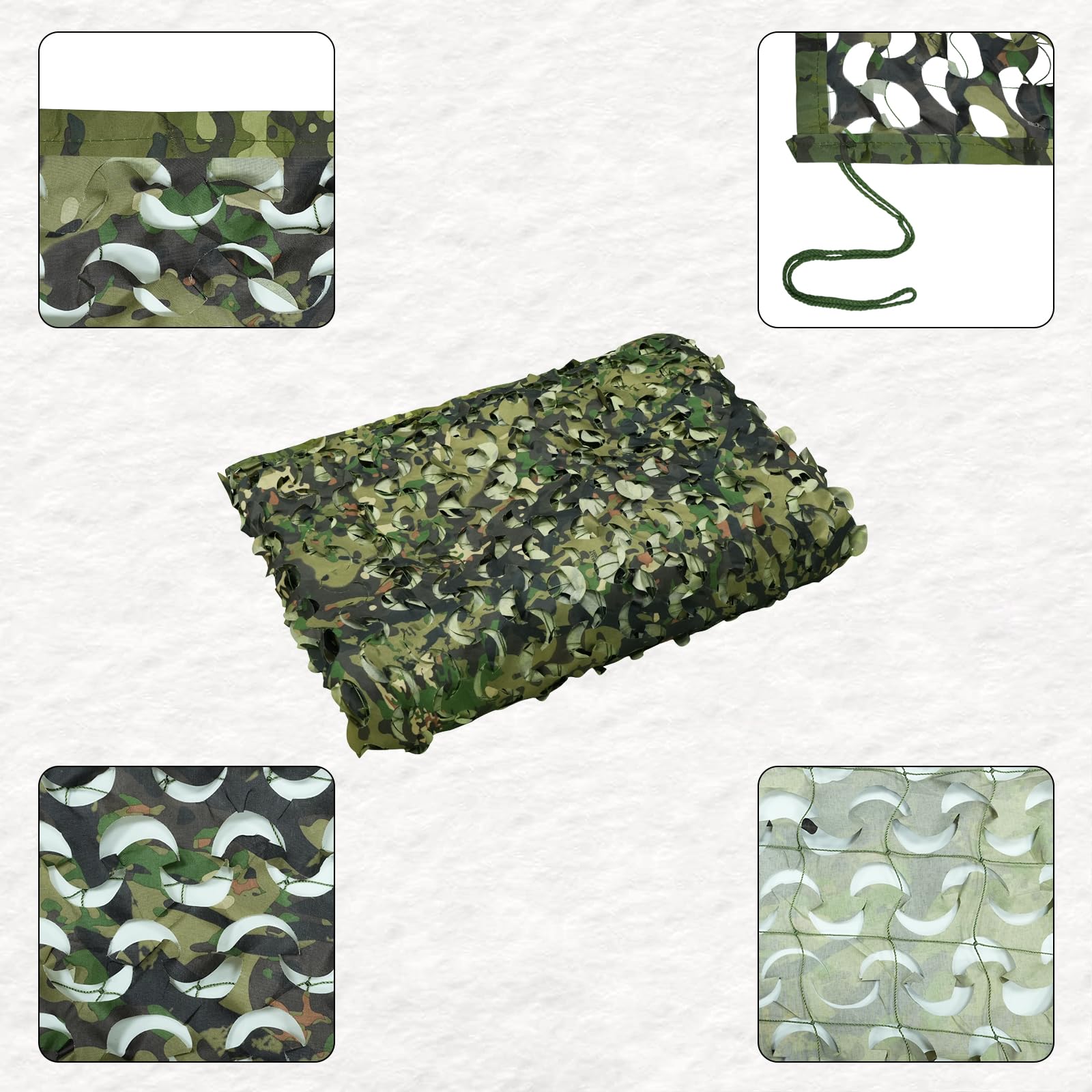 LOOGU Camping Military Hunting Camo Netting Spretta Camo