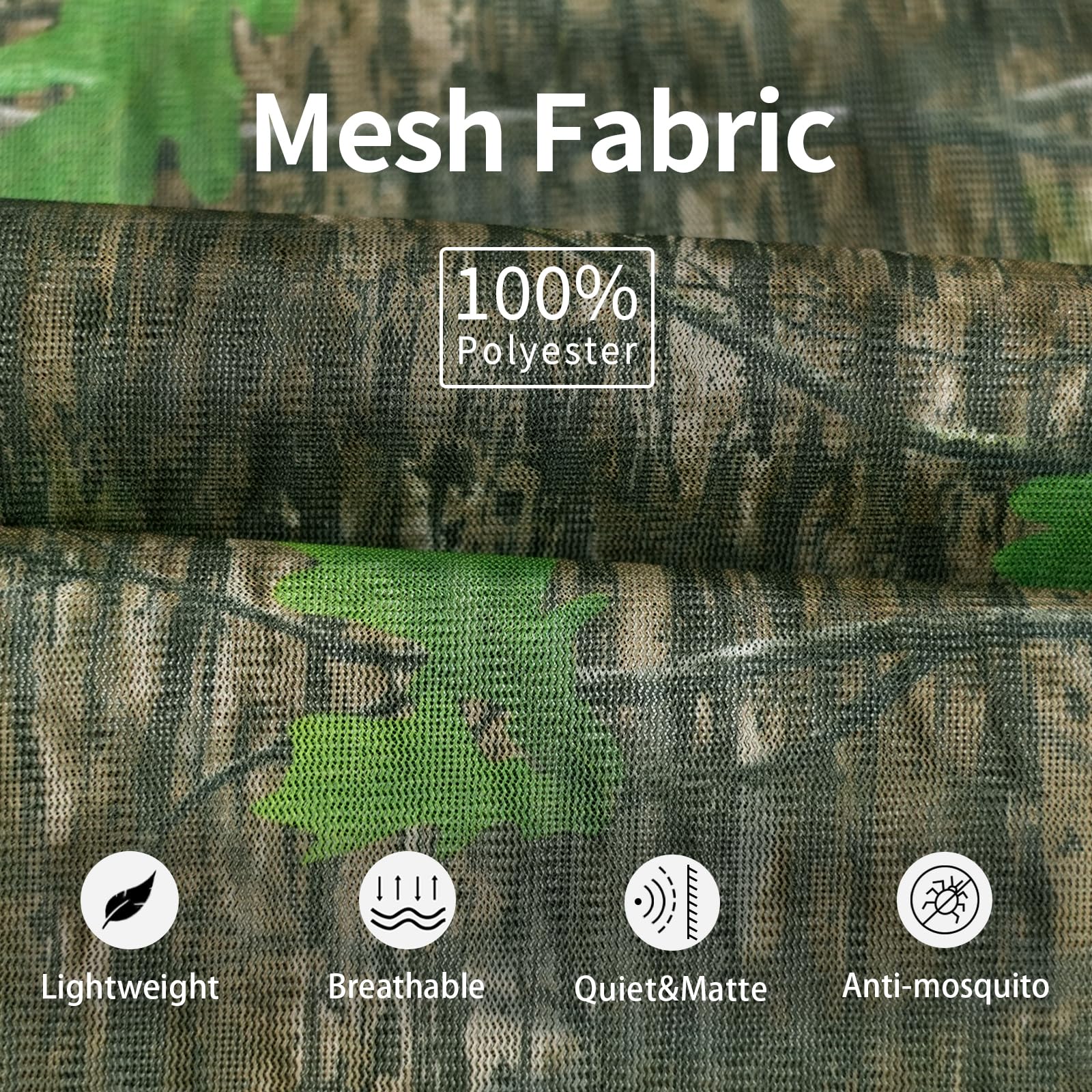 LOOGU Camo Netting Mesh Quiet Nets Ents Camo