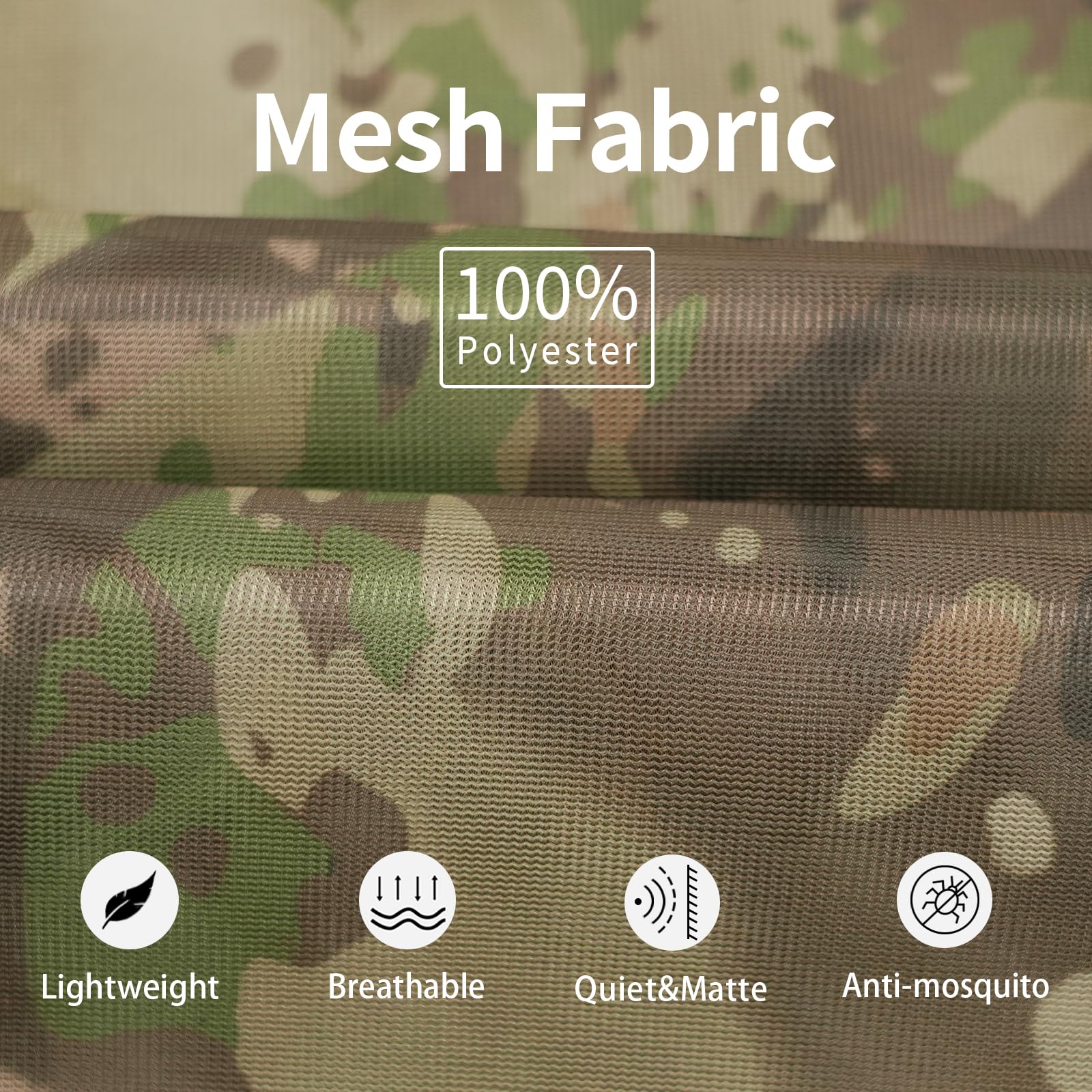 LOOGU Camo Netting Mesh Quiet Nets Spretta Camo
