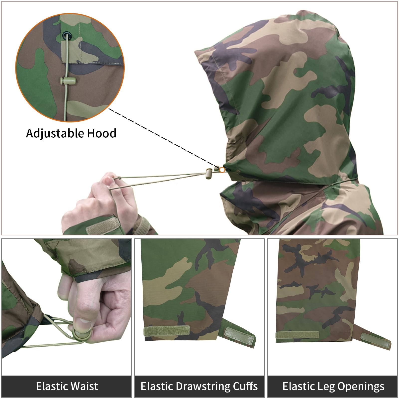 LOOGU camo rainsuit TPU RS20