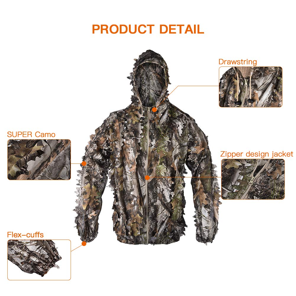 LOOGU Hunting Ghillie Suit Super Tree Camo