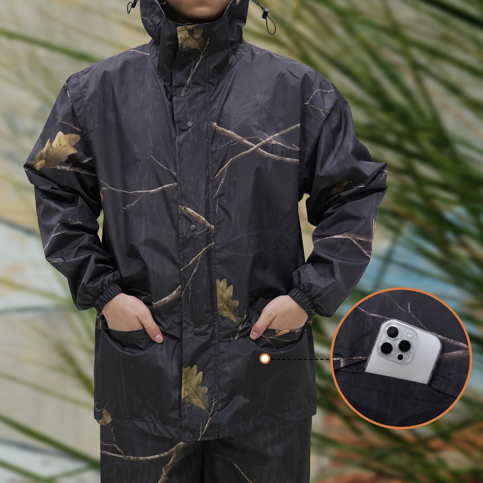 LOOGU ENTS camo rainsuit TPU RS20