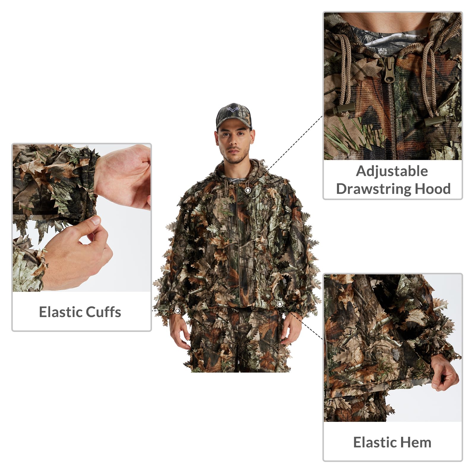 LOOGU Hunting Ghillie Suit Super Tree Camo