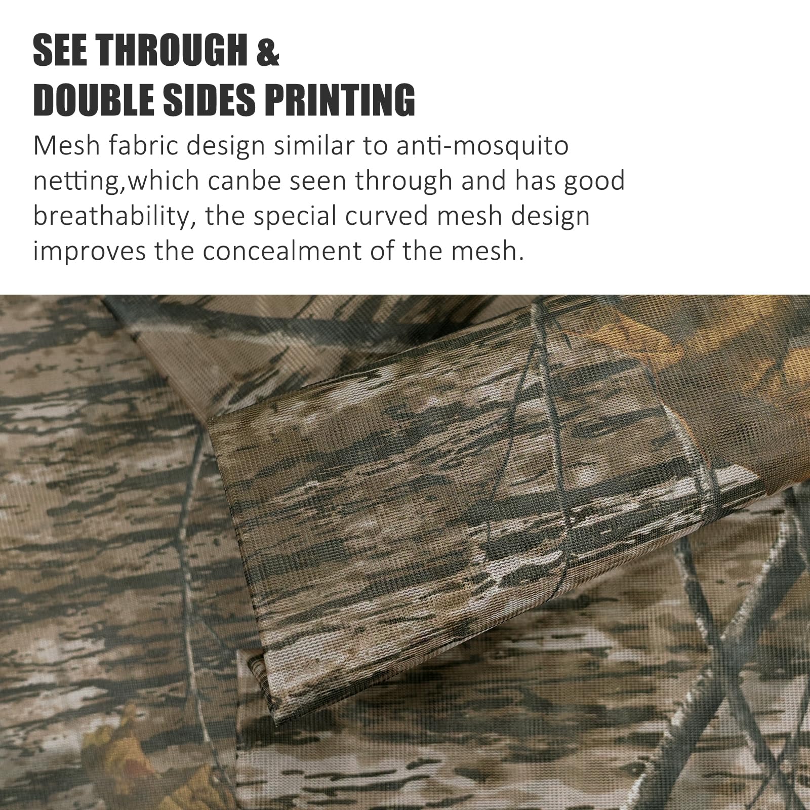 LOOGU Camo Netting Mesh Quiet Nets Ents Camo