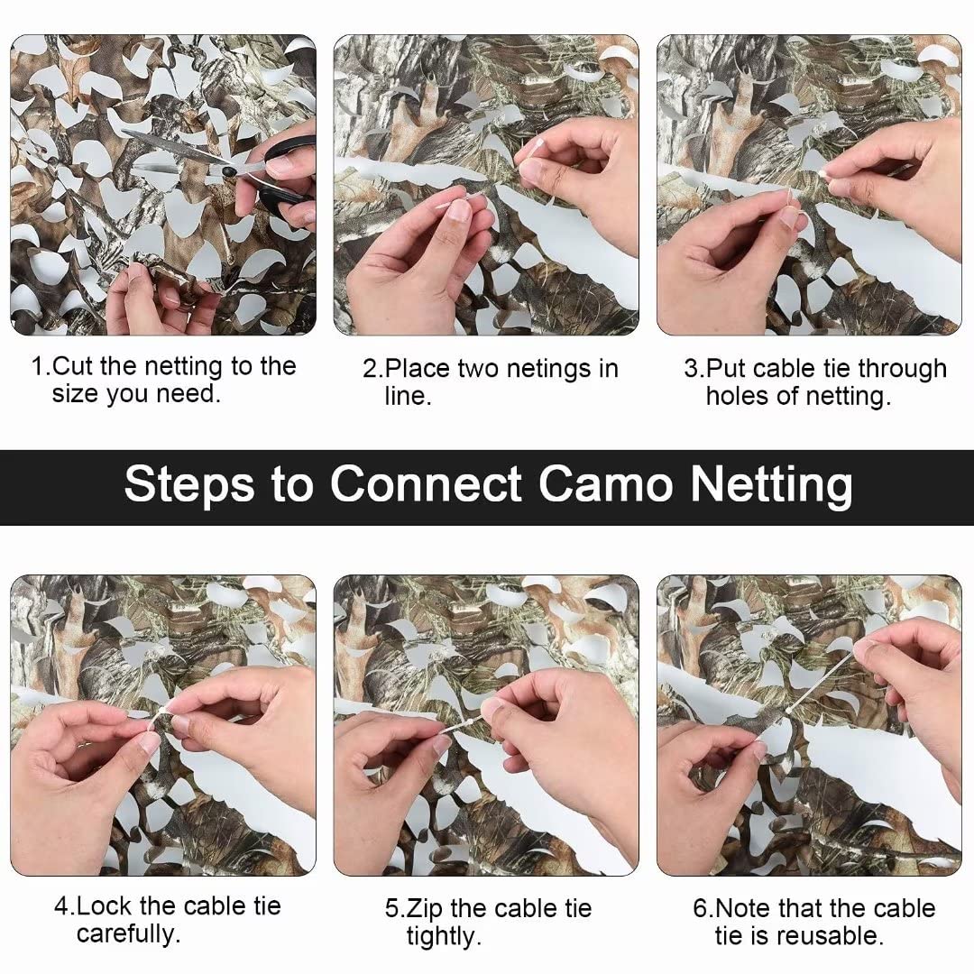LOOGU Hunting Camo Netting With Polyester DTY 190T