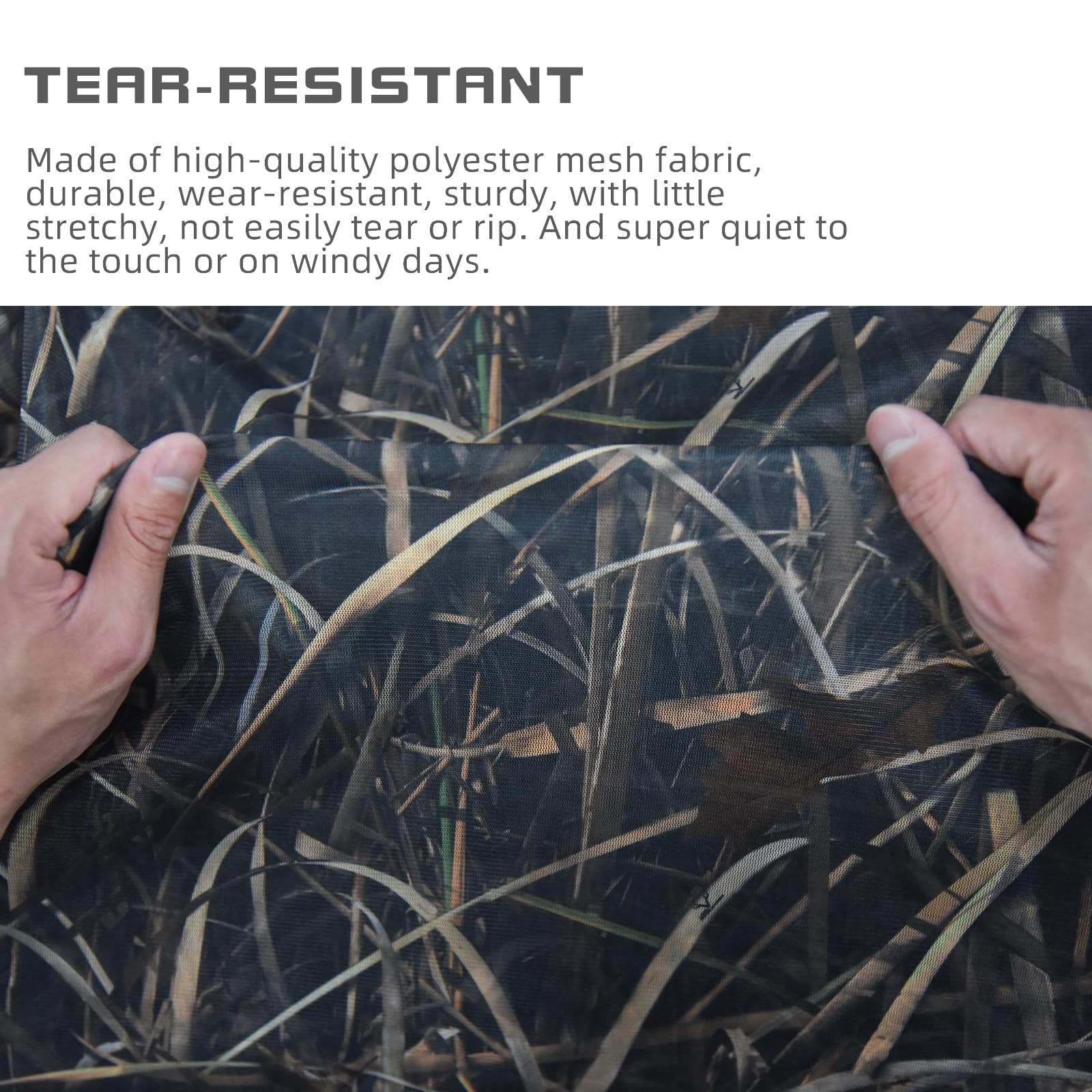 LOOGU Camo Netting Mesh Camouflage Net Bulk Roll Quiet Nets