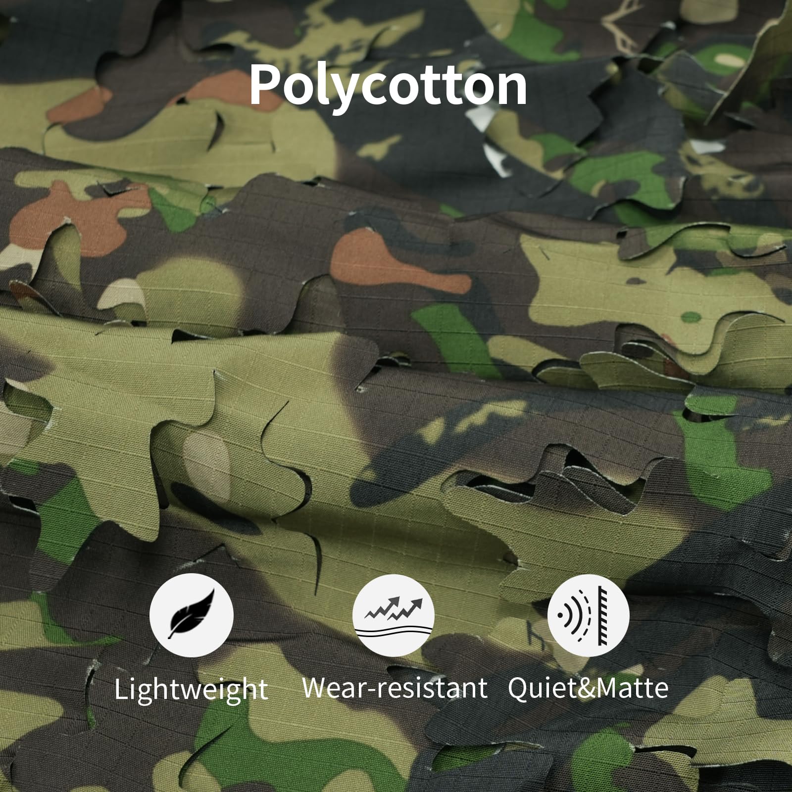 LOOGU Camo Tactical Backpack Cover Oak Leaf