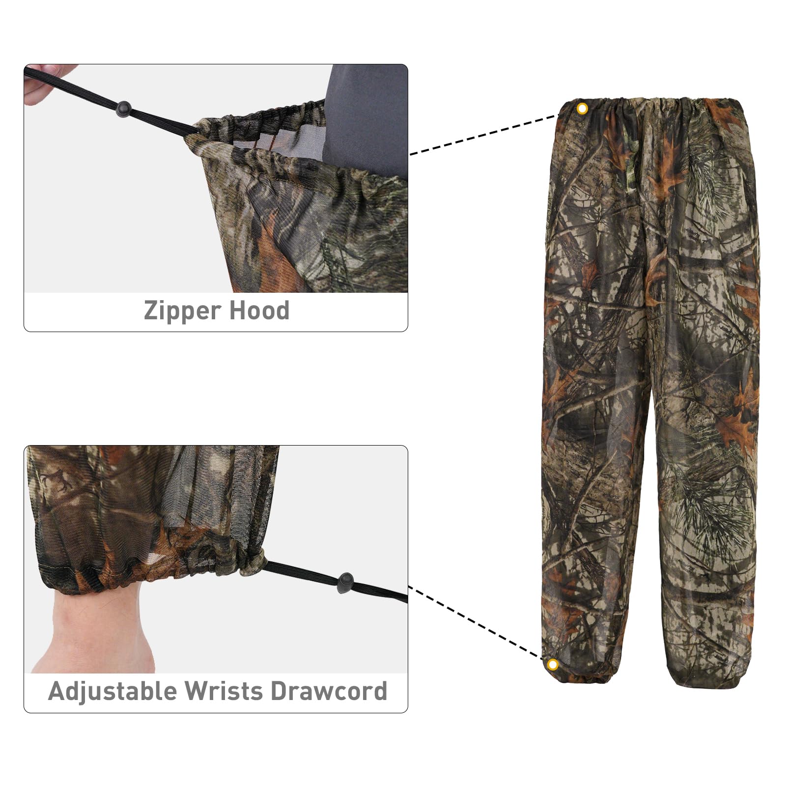 LOOGU Camo Mosquito Suits