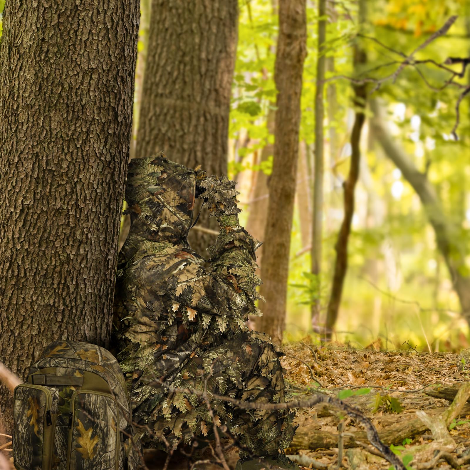 LOOGU Hunting Ghillie Suit Super Tree Camo